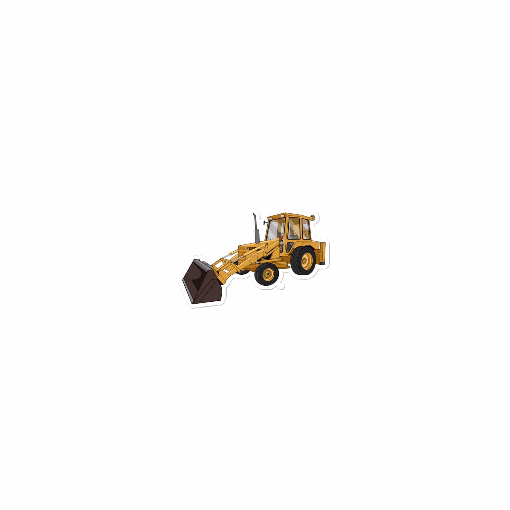 The Tractor Mugs Store 15″×3.75″ Ford 550 Backhoe | Bubble-free stickers Quality Farmers Merch