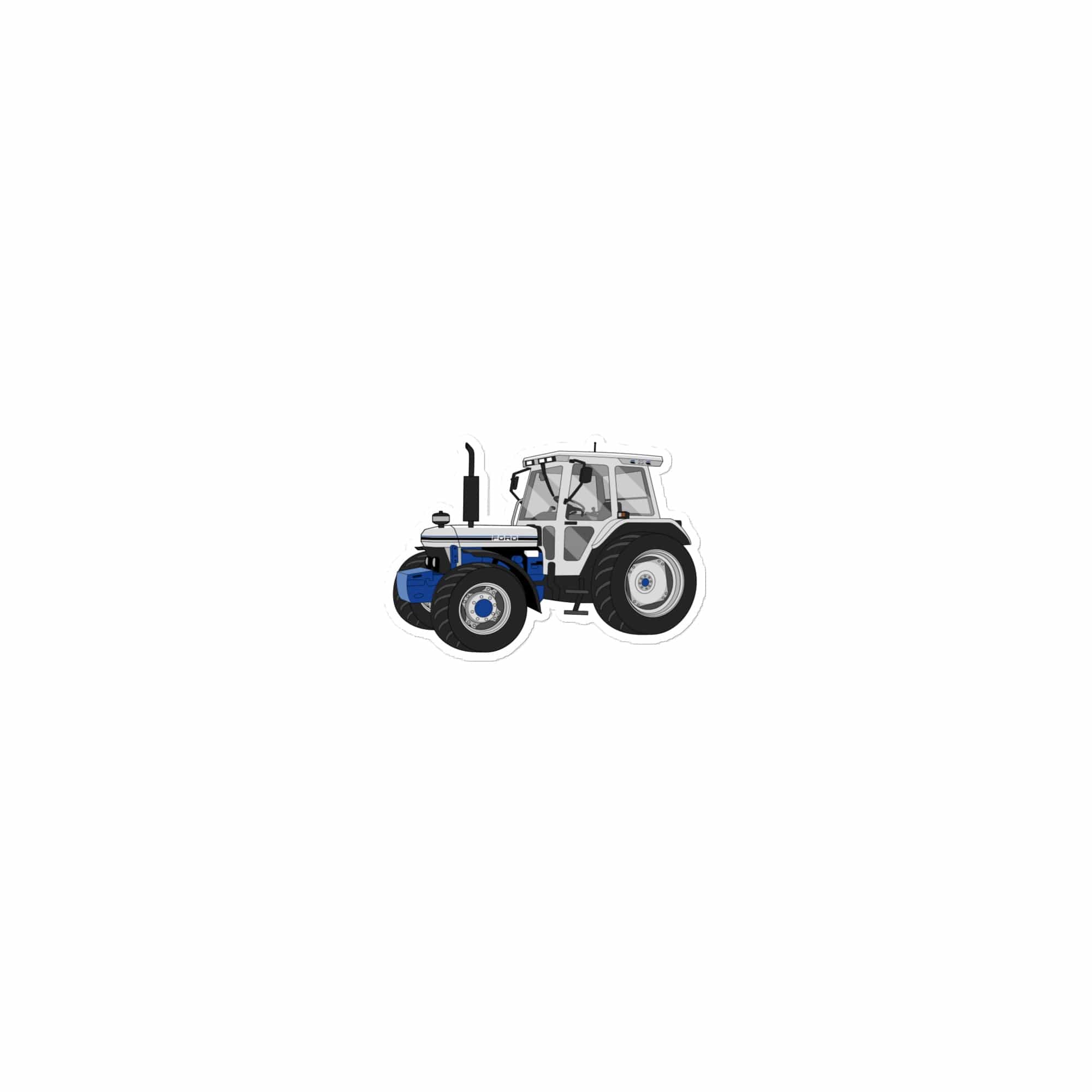 The Tractor Mugs Store 15″×3.75″ Ford 7810 Jubilee Edition Silver Tractor | Bubble-free stickers Quality Farmers Merch