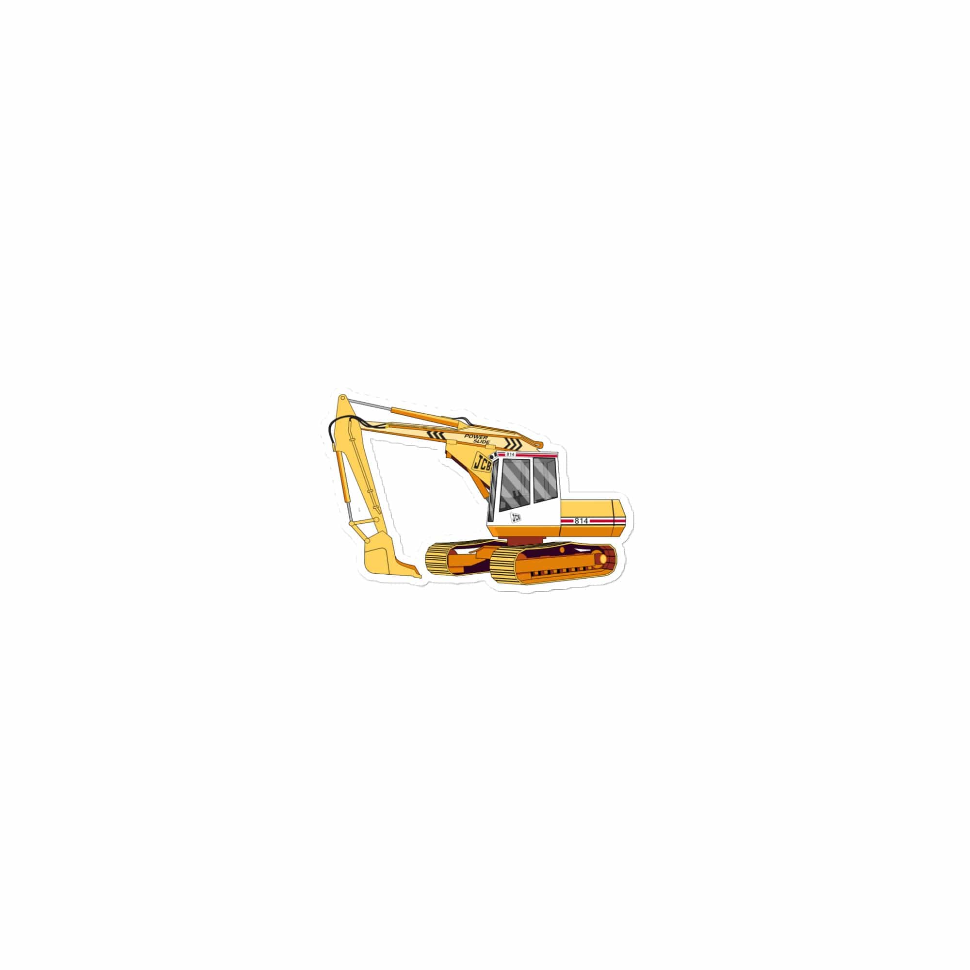 The Tractor Mugs Store 15″×3.75″ JCB 814 Super | Bubble-free stickers Quality Farmers Merch