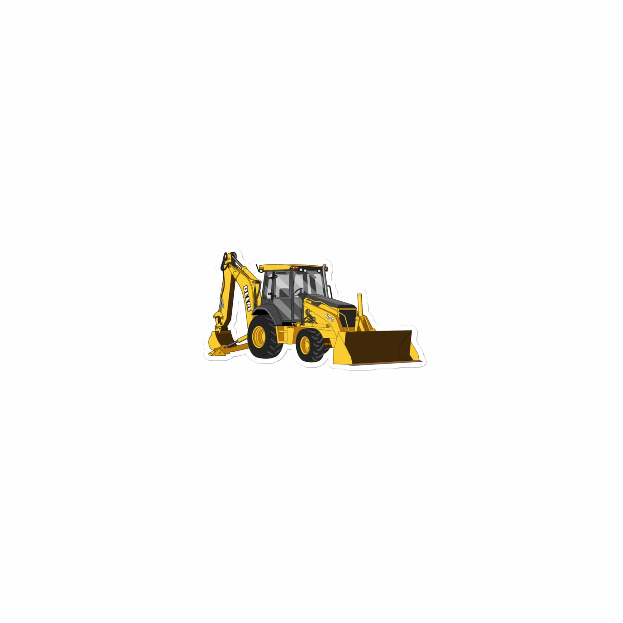 The Tractor Mugs Store 15″×3.75″ John Deere 410G Backhoe | Bubble-free stickers Quality Farmers Merch