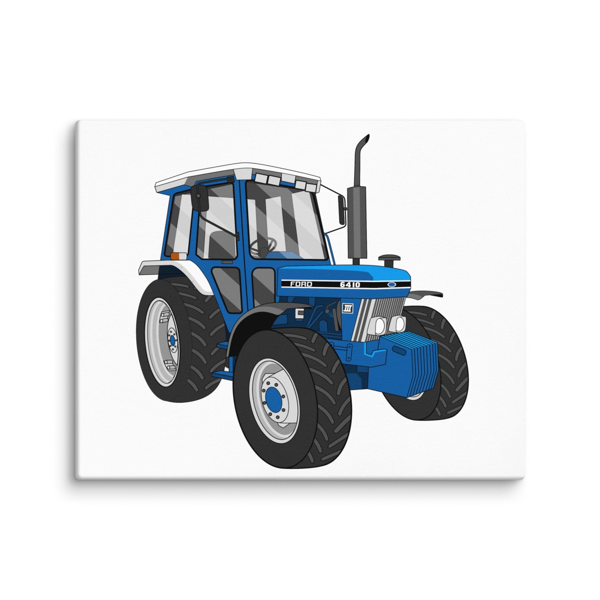 The Tractor Mugs Store 16″×20″ Ford 6410 4WD | Canvas Quality Farmers Merch