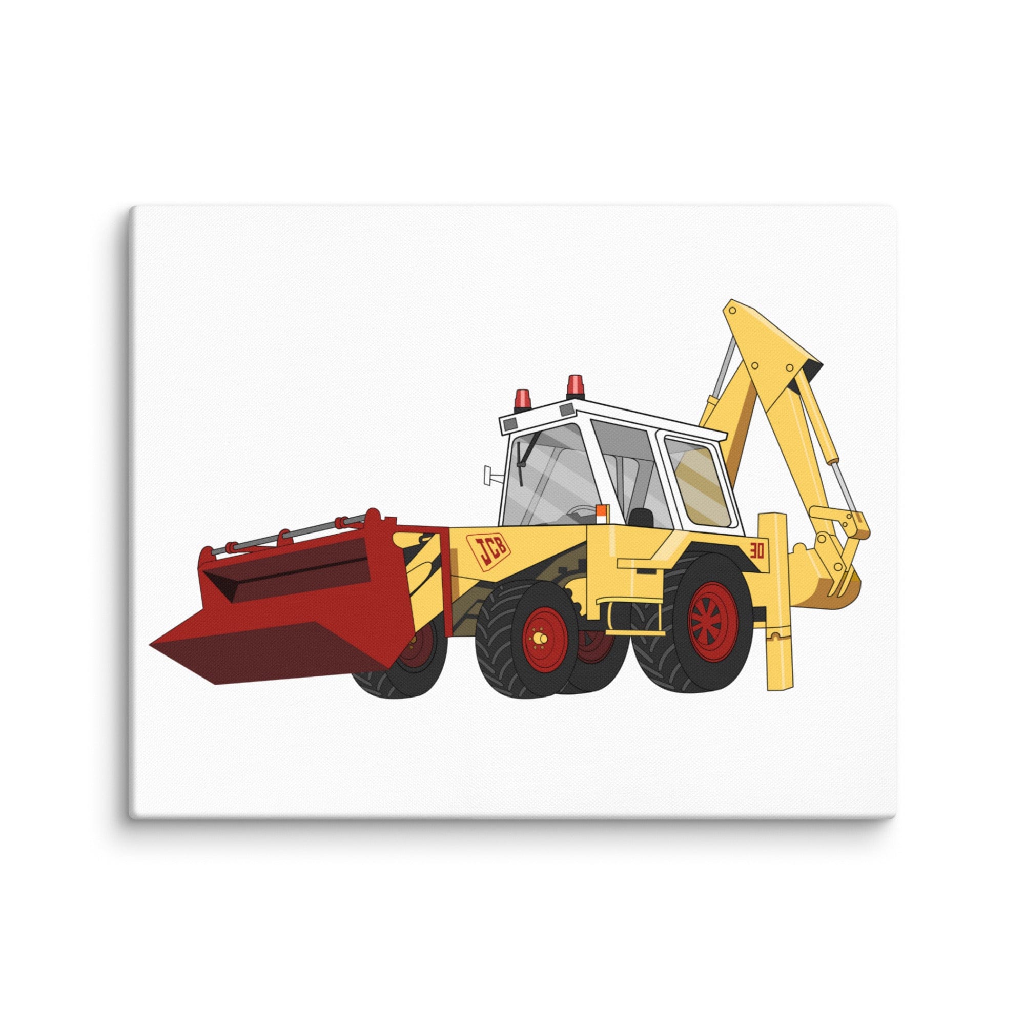 The Tractor Mugs Store 16″×20″ JCB 3C (1975) | Canvas Quality Farmers Merch