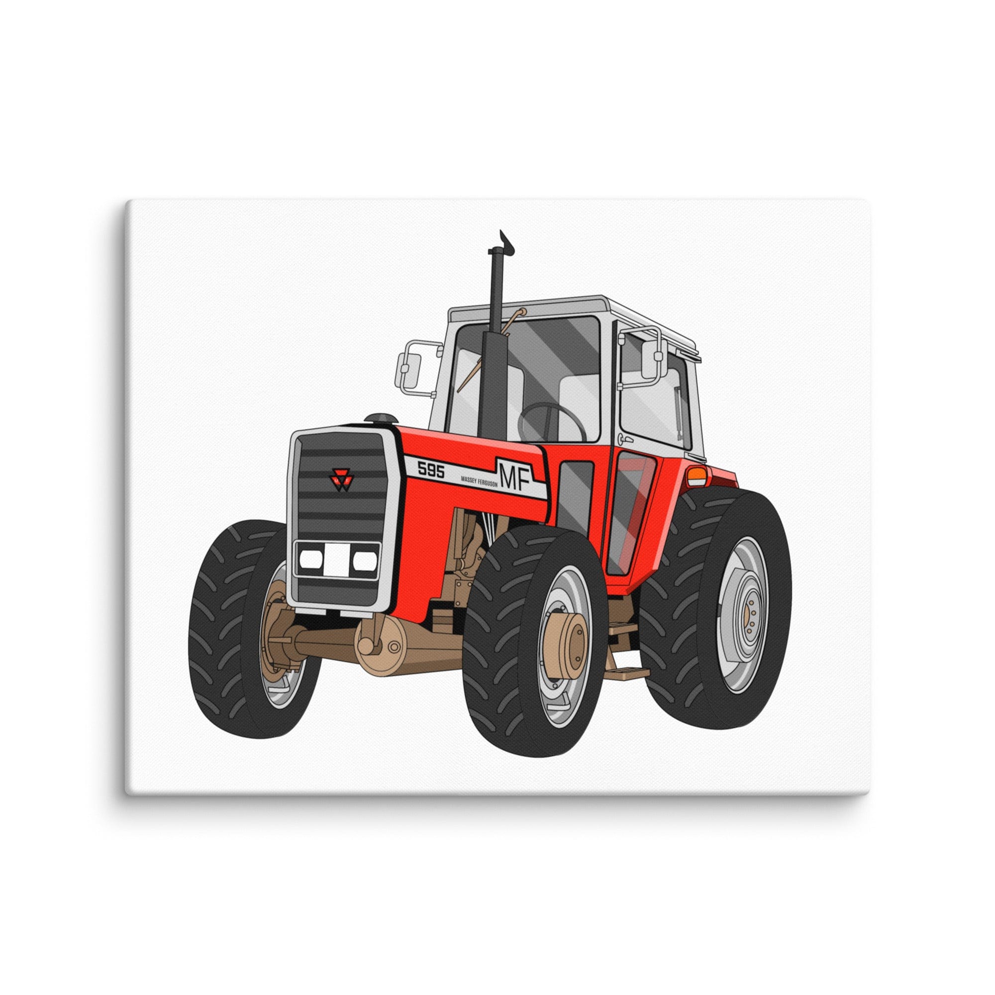 The Tractor Mugs Store 16″×20″ Massey 595 | Canvas Quality Farmers Merch