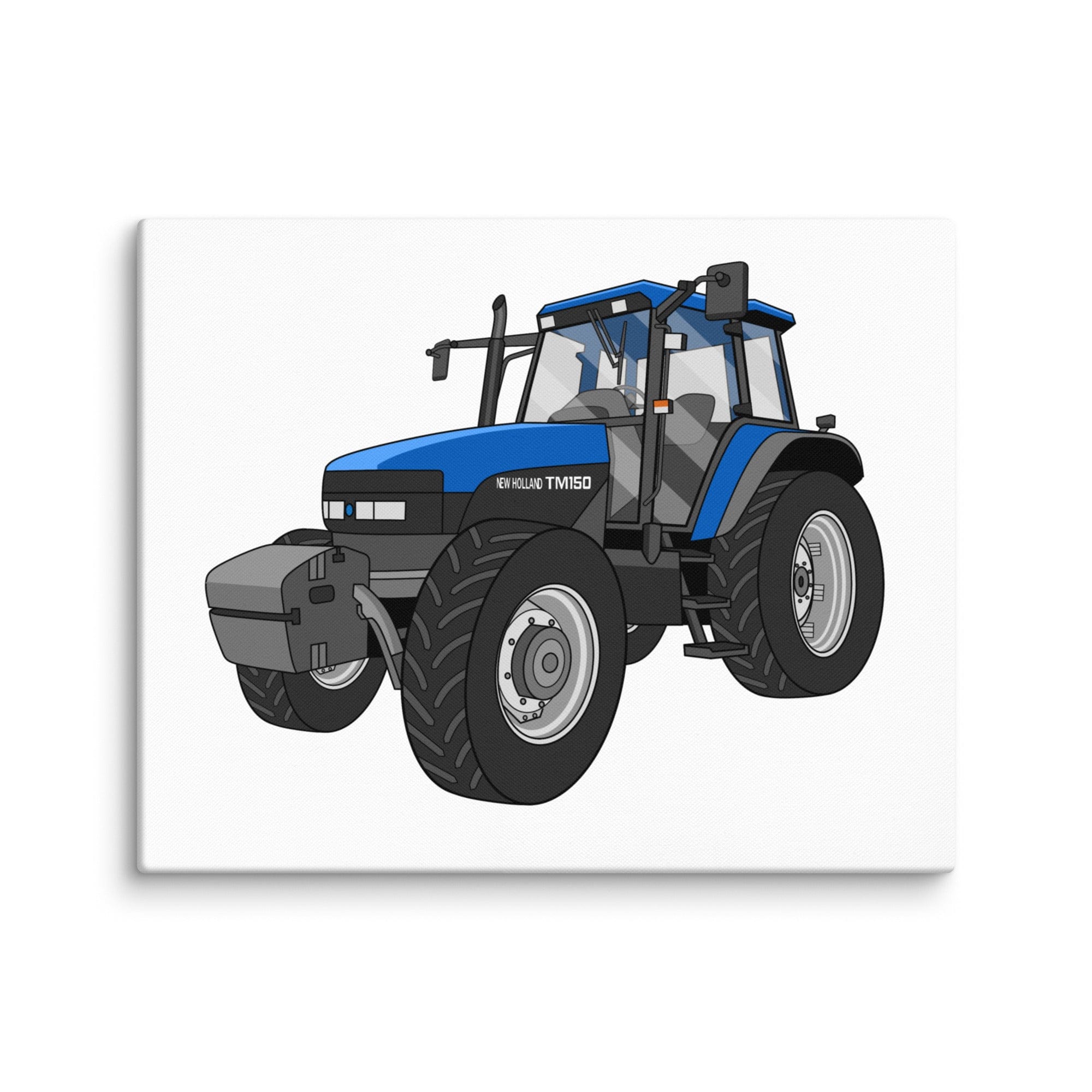 The Tractor Mugs Store 16″×20″ New Holland TM 150 Super Steer | Canvas Quality Farmers Merch