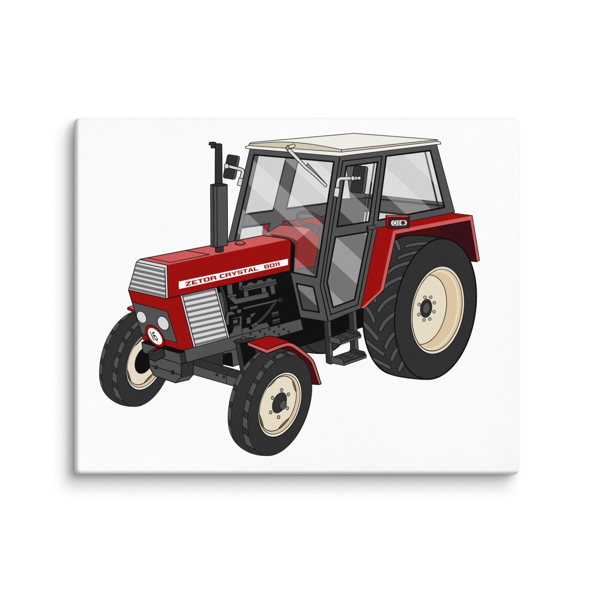 The Tractor Mugs Store 16″×20″ Zetor Crystal 8011 | Canvas Quality Farmers Merch