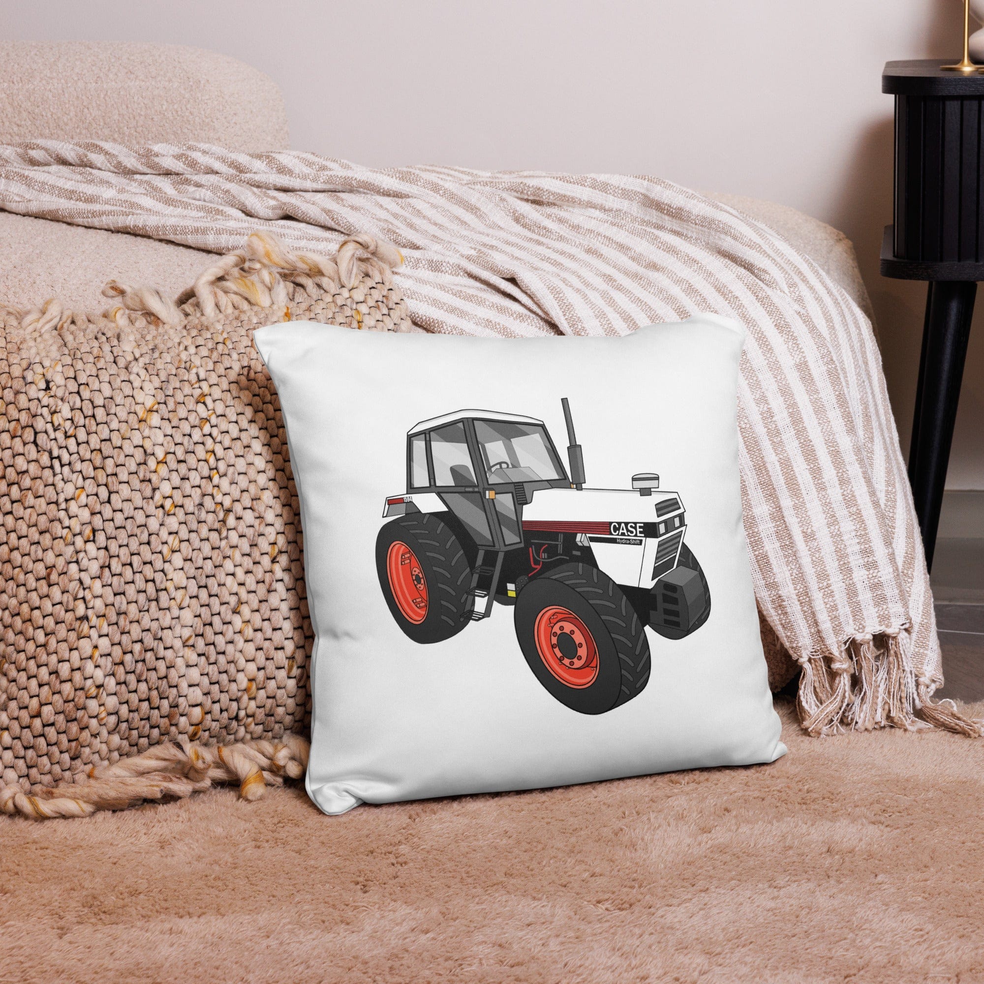 The Tractor Mugs Store 18″×18″ 1985 Case 1594 Hydra-Shift | Pillow Case Quality Farmers Merch