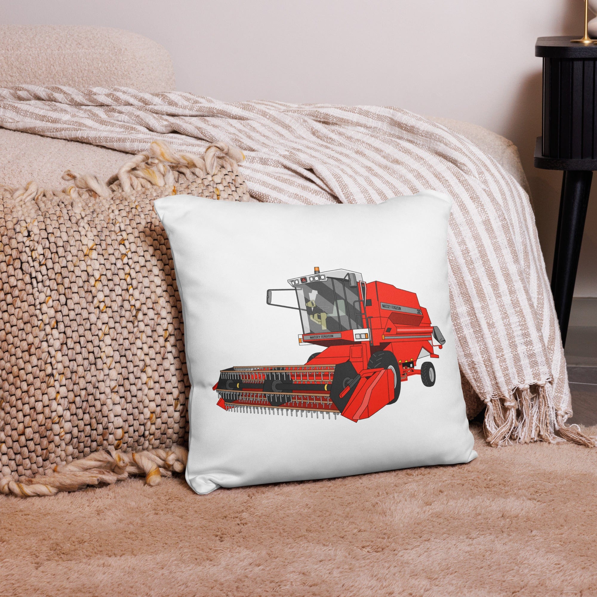 The Tractor Mugs Store 18″×18″ 1994 Massey Ferguson 32 Combine Harvester | Pillow Case Quality Farmers Merch