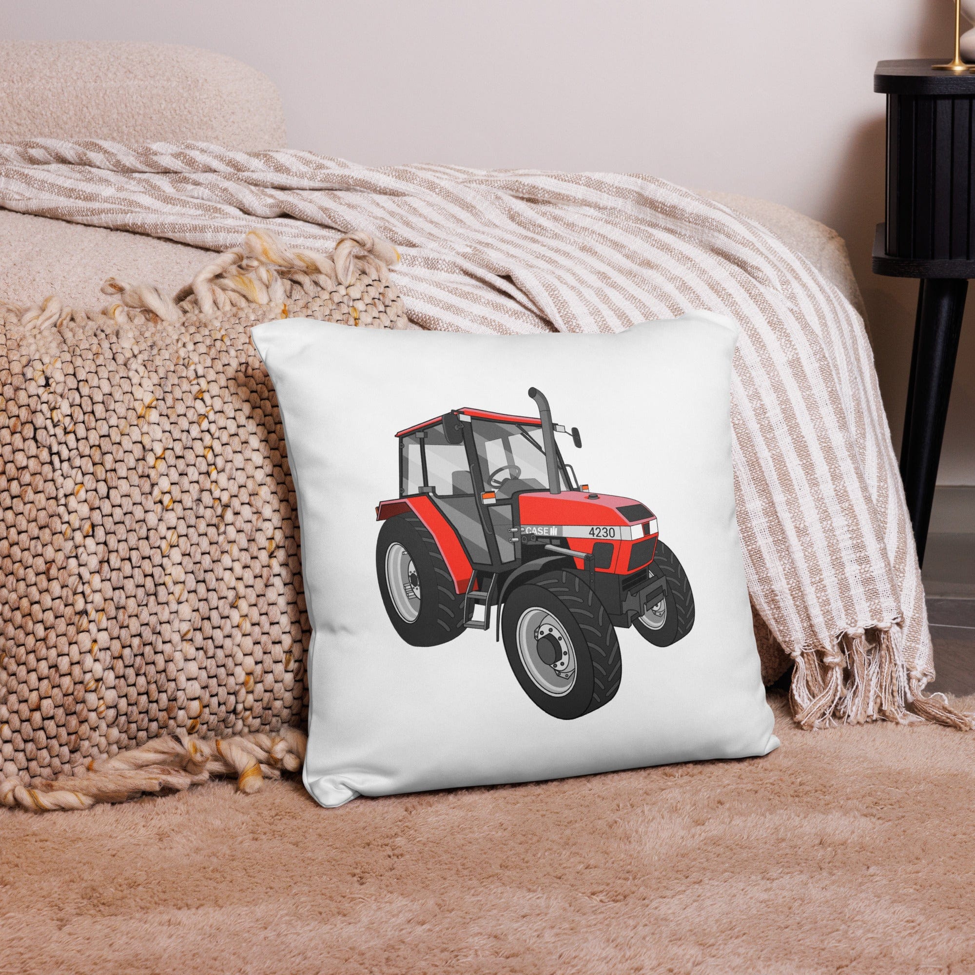 The Tractor Mugs Store 18″×18″ Case 4230 | Pillow Case Quality Farmers Merch