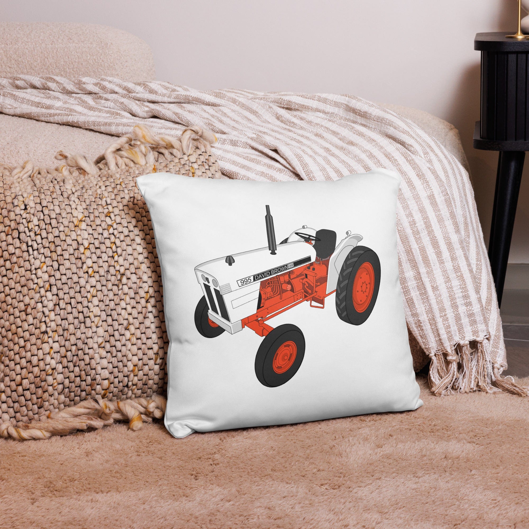 The Tractor Mugs Store 18″×18″ Case David Brown 995 (1973) | Pillow Case Quality Farmers Merch