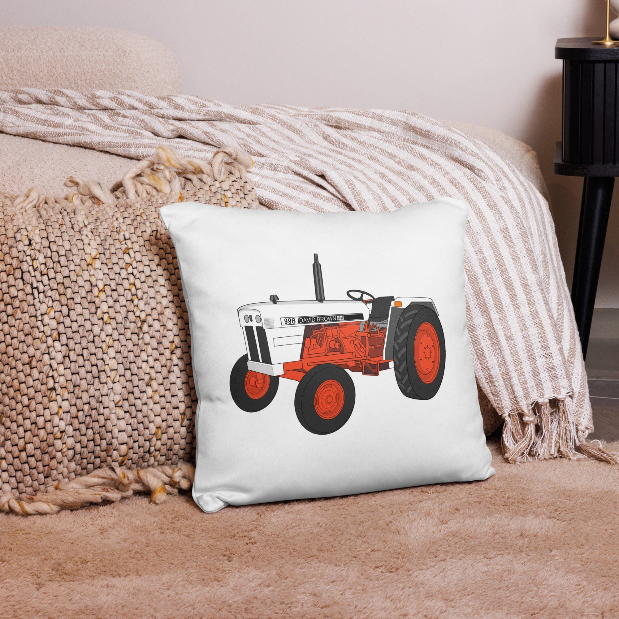 The Tractor Mugs Store 18″×18″ Case David Brown 996 (1974) | Pillow Case Quality Farmers Merch