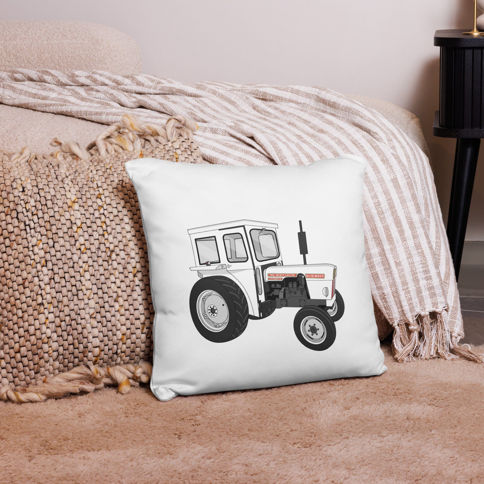 The Tractor Mugs Store 18″×18″ David Brown 780 Selectamatic | Pillow Case Quality Farmers Merch