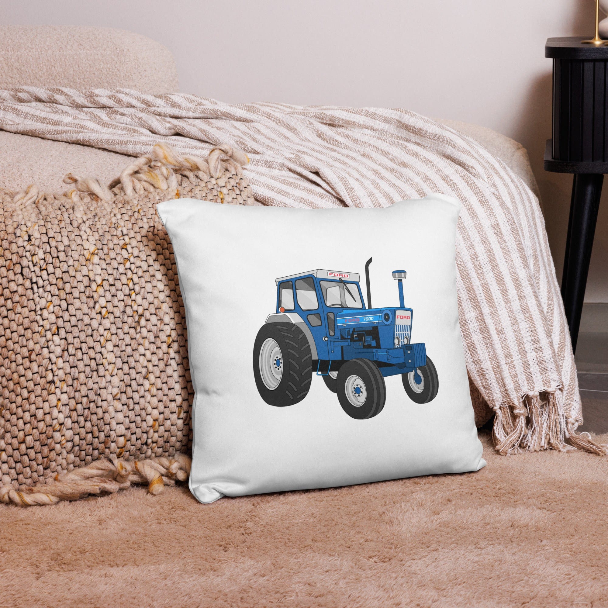 The Tractor Mugs Store 18″×18″ Ford 7000 | Pillow Case Quality Farmers Merch