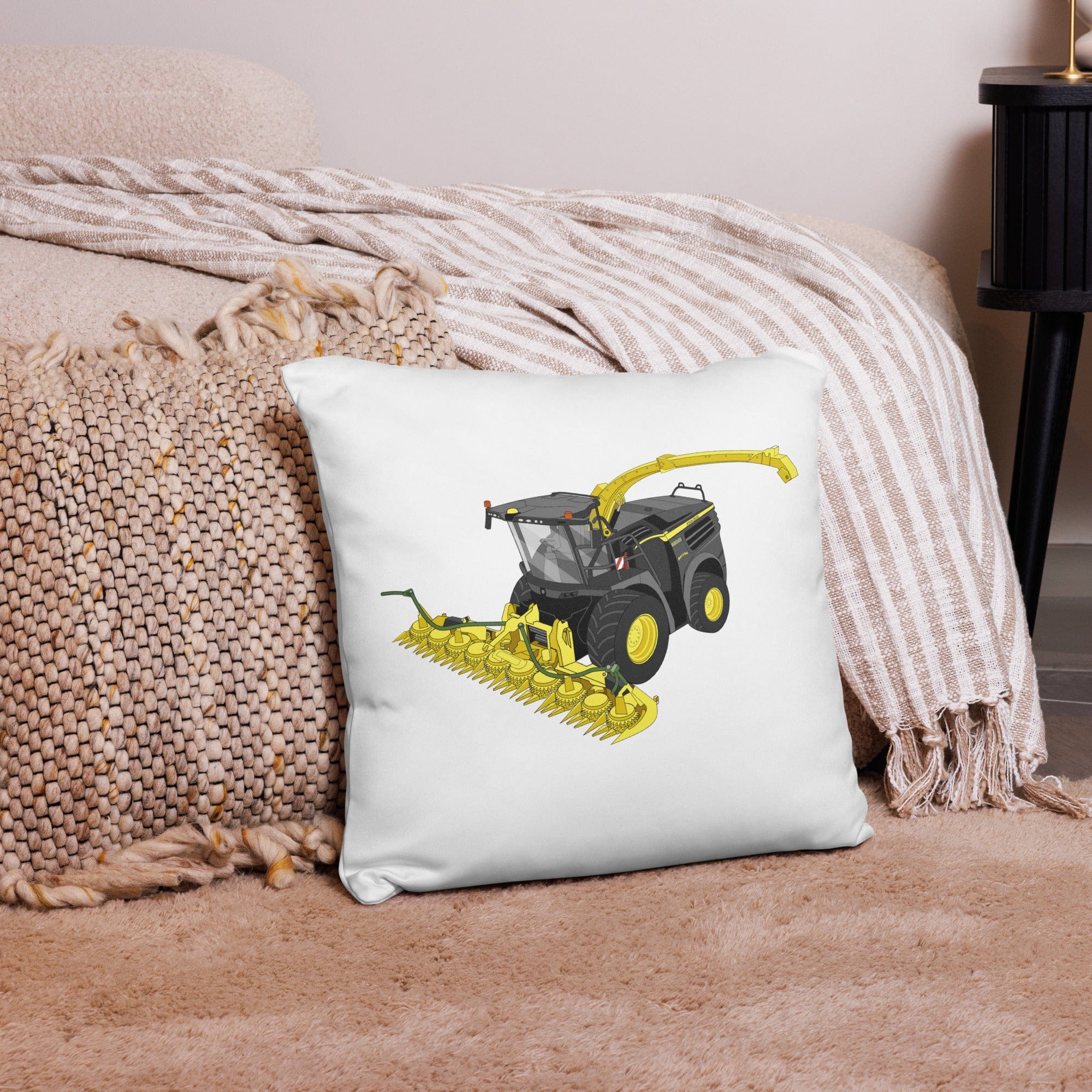 The Tractor Mugs Store 18″×18″ John Deere 8800 Black Beauty Silage Harvester | Pillow Case Quality Farmers Merch