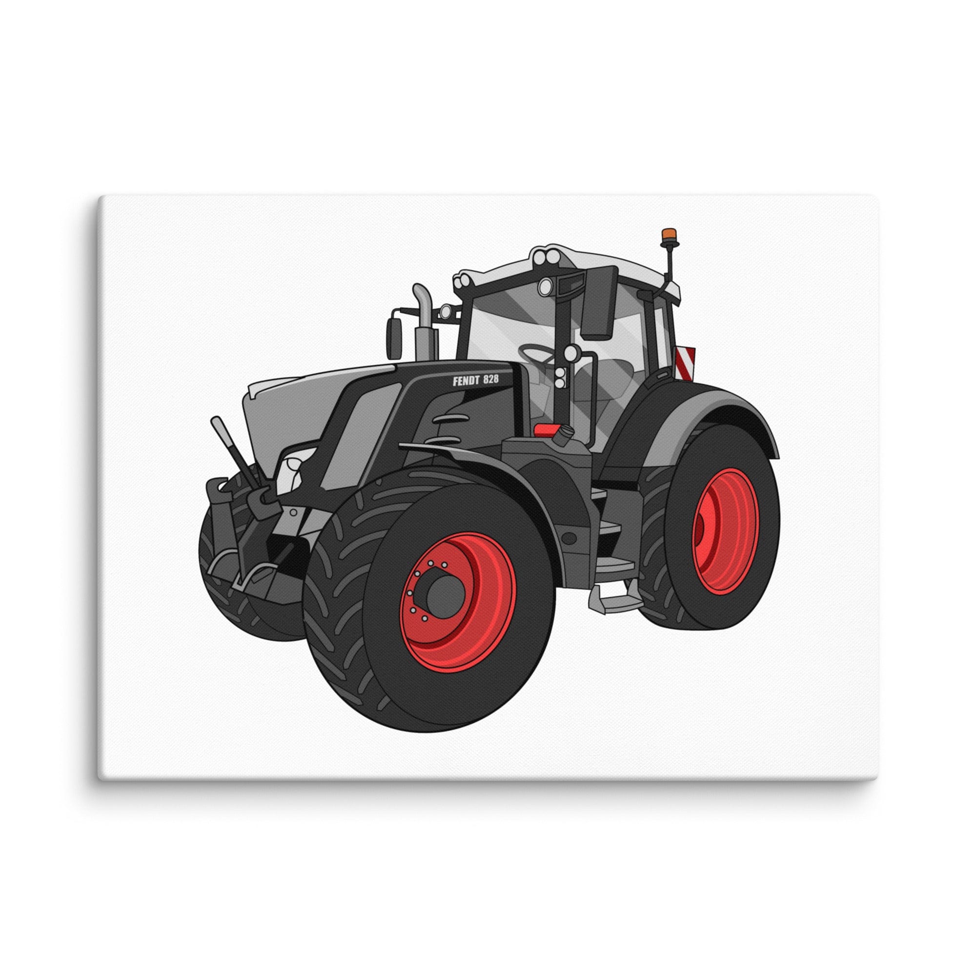 The Tractor Mugs Store 18″×24″ Fendt 828 Profi Black Beauty | Canvas Quality Farmers Merch