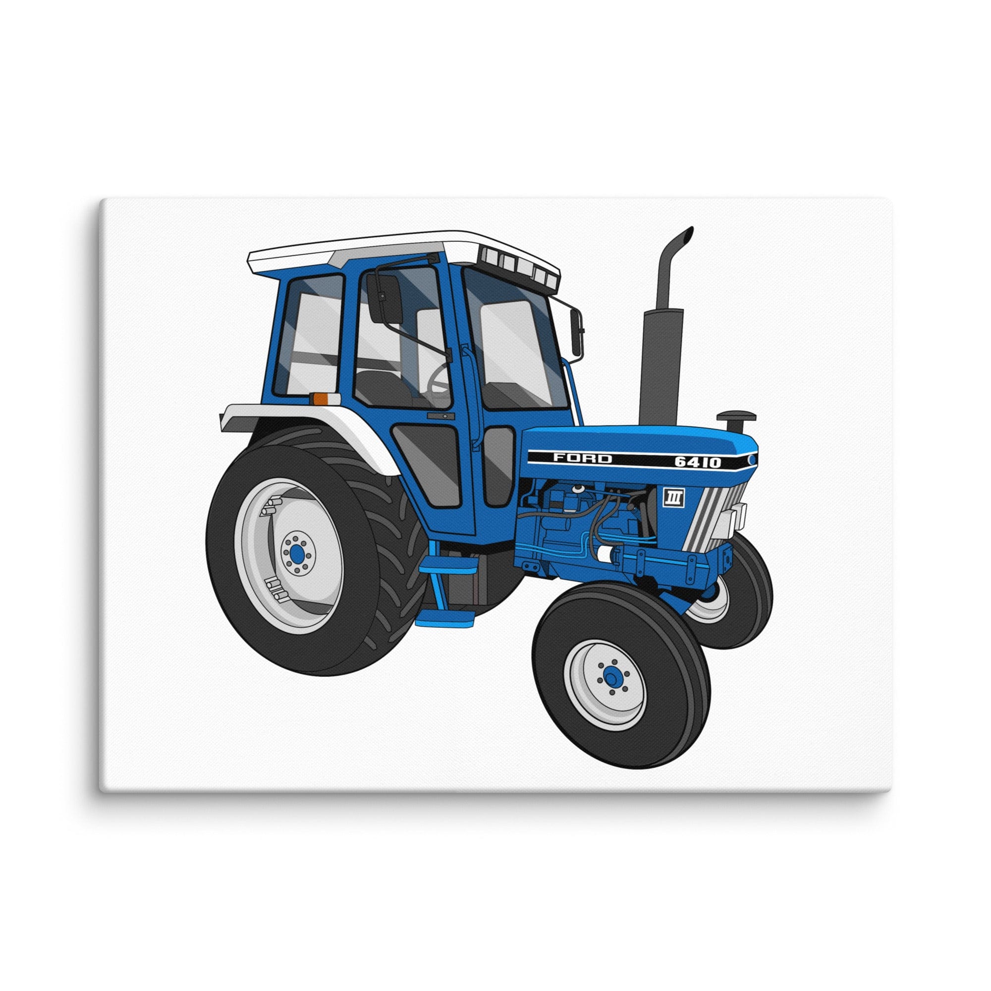 The Tractor Mugs Store 18″×24″ Ford 6410 2WD | Canvas Quality Farmers Merch