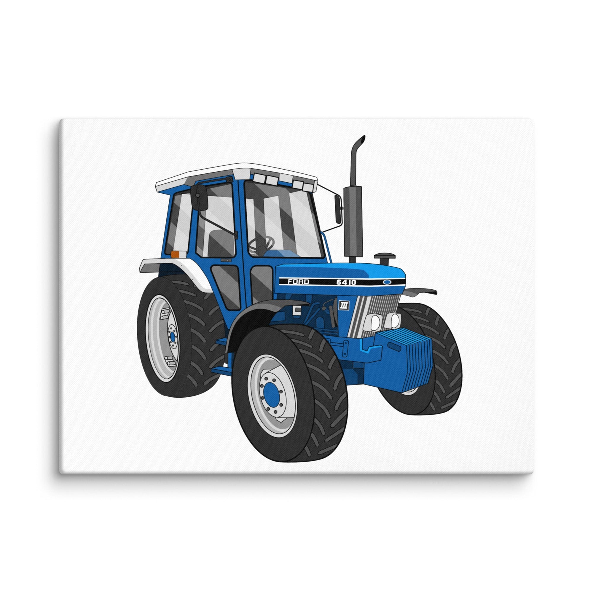 The Tractor Mugs Store 18″×24″ Ford 6410 4WD | Canvas Quality Farmers Merch