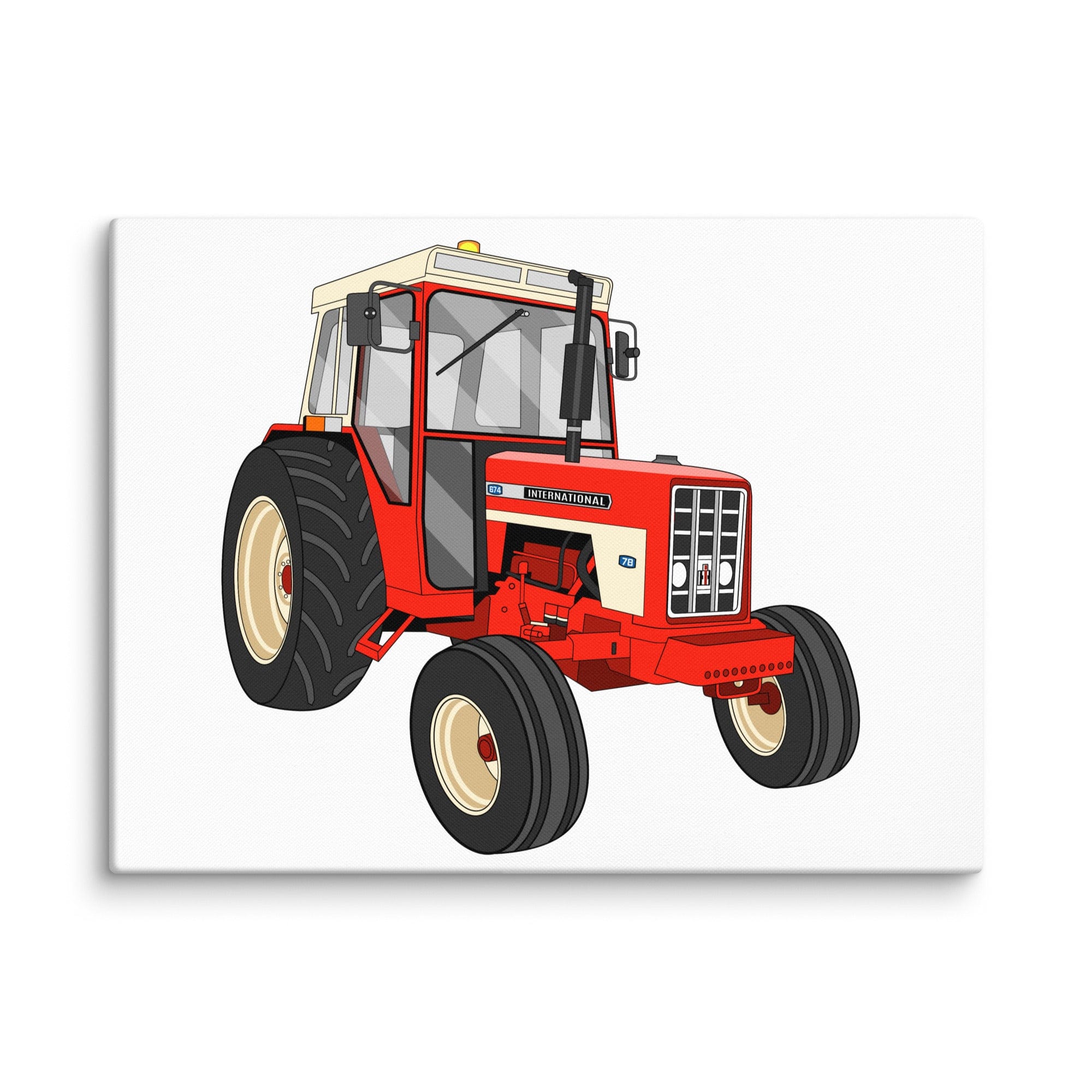 The Tractor Mugs Store 18″×24″ International 674 | Canvas Quality Farmers Merch
