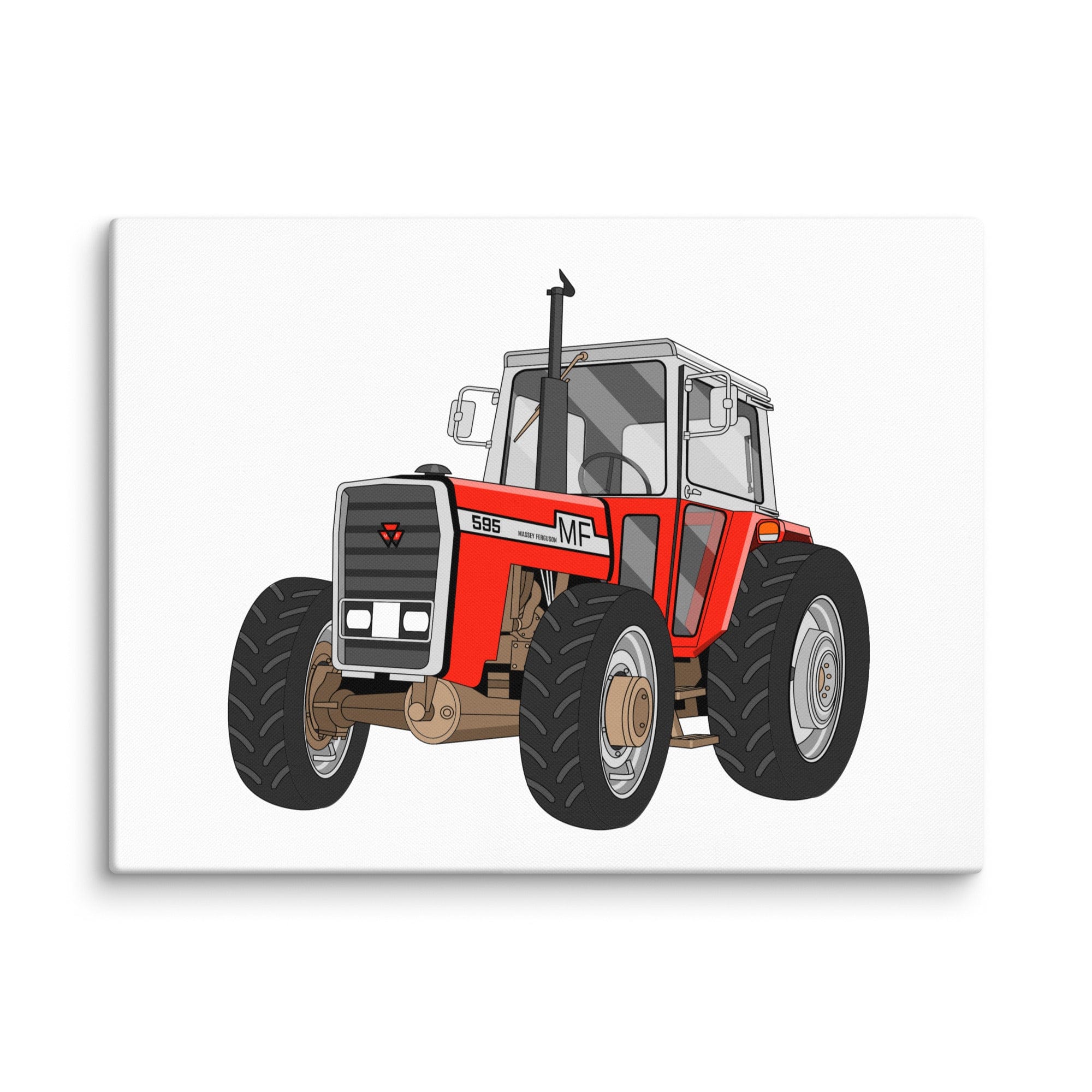 The Tractor Mugs Store 18″×24″ Massey 595 | Canvas Quality Farmers Merch