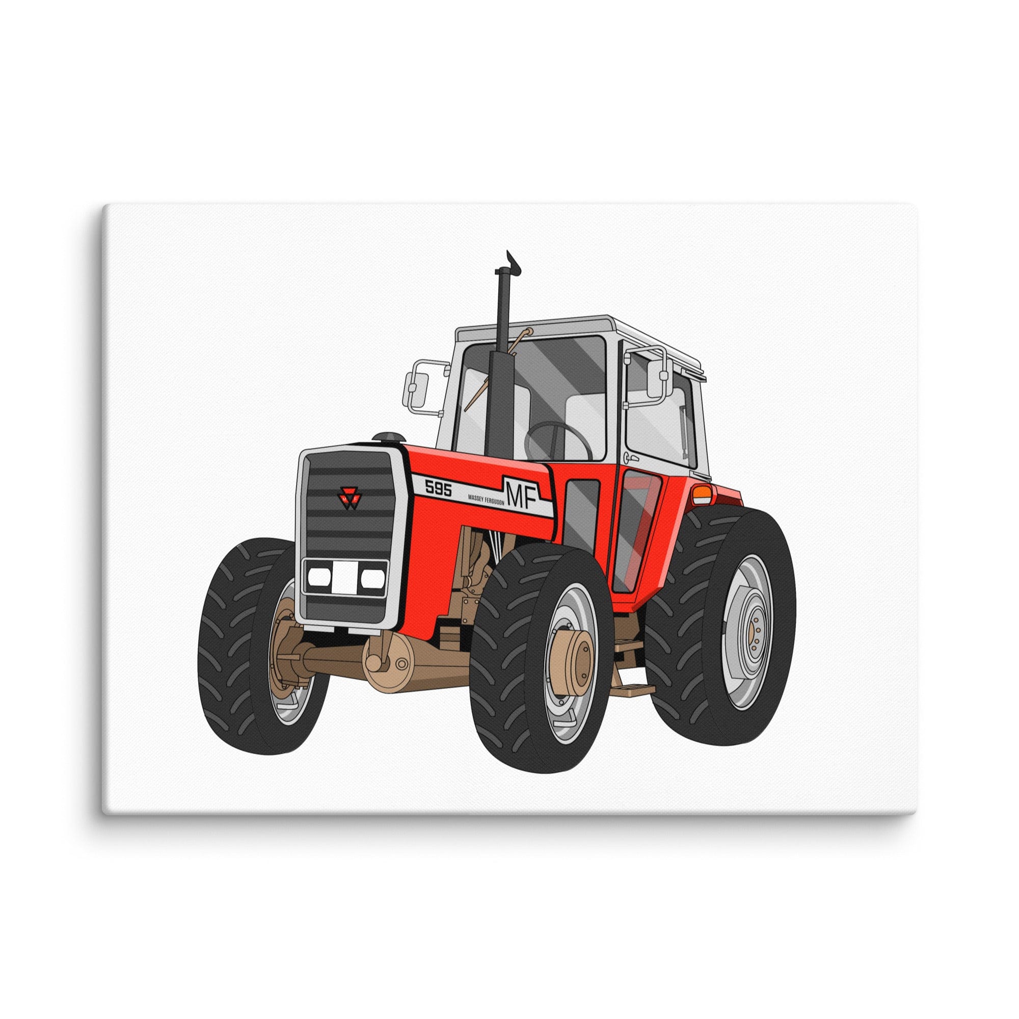 The Tractor Mugs Store 18″×24″ Massey 595 | Canvas Quality Farmers Merch