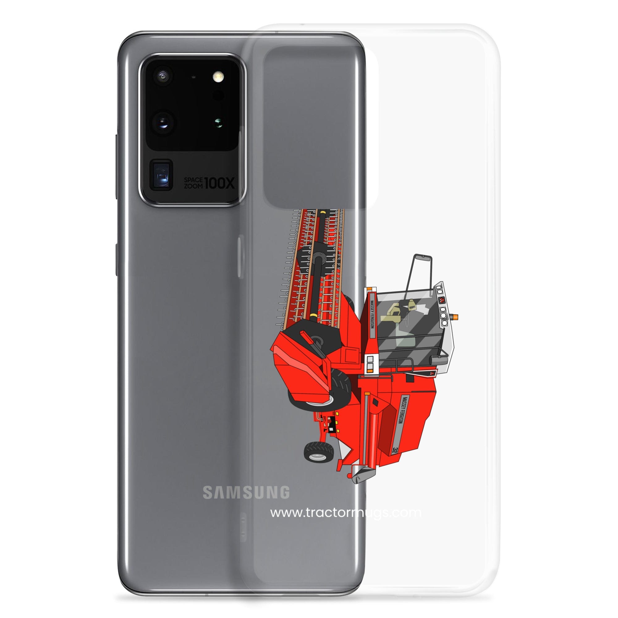 The Tractor Mugs Store 1994 Massey Ferguson 32 Combine Harvester | Clear Case for Samsung® Quality Farmers Merch