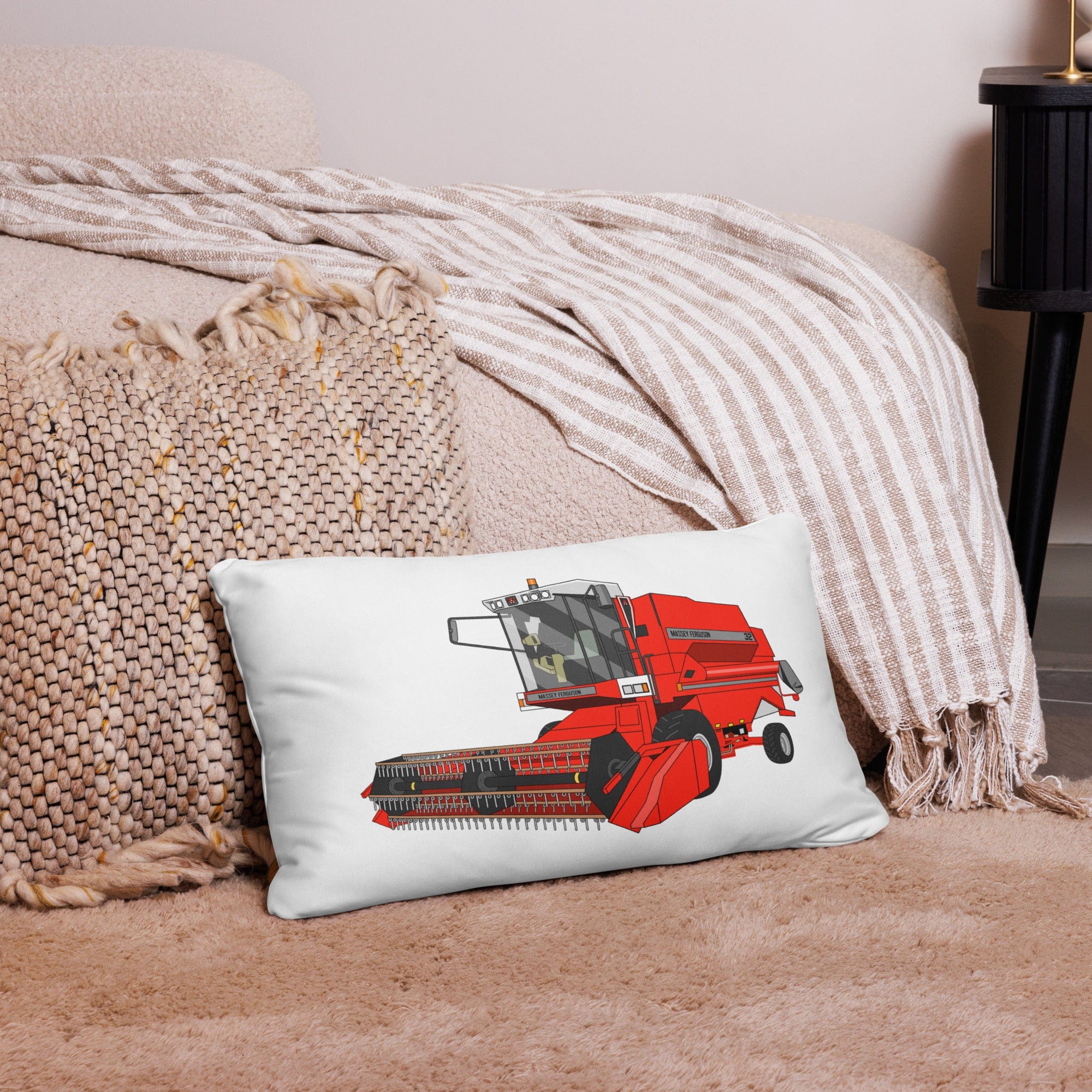 The Tractor Mugs Store 1994 Massey Ferguson 32 Combine Harvester | Pillow Case Quality Farmers Merch