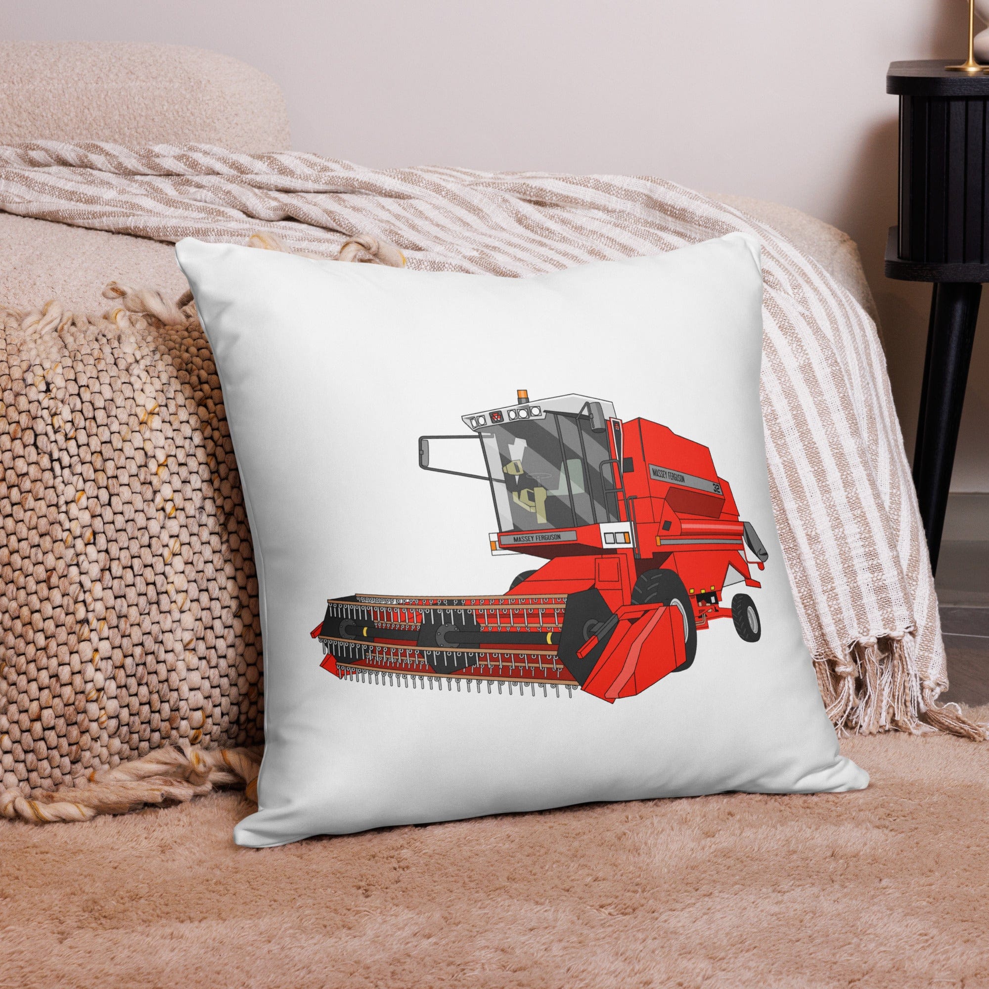 The Tractor Mugs Store 1994 Massey Ferguson 32 Combine Harvester | Pillow Case Quality Farmers Merch