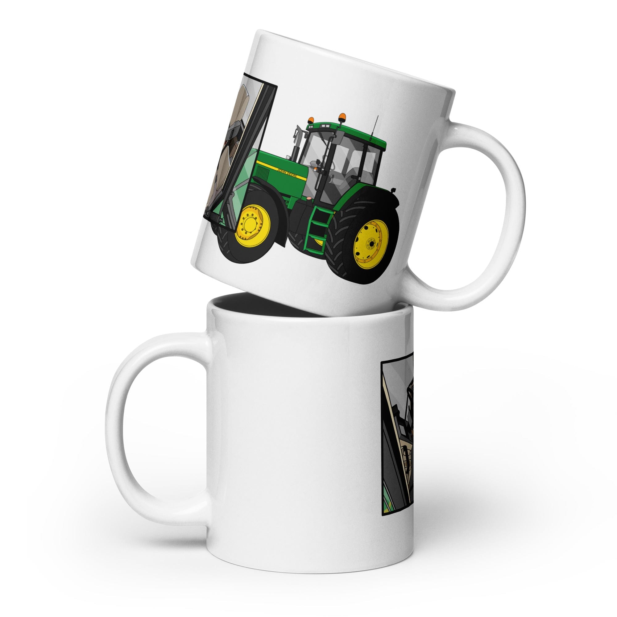 The Tractor Mugs Store 20 oz John Deere 7810 'Office Series' | White Glossy Mug Quality Farmers Merch