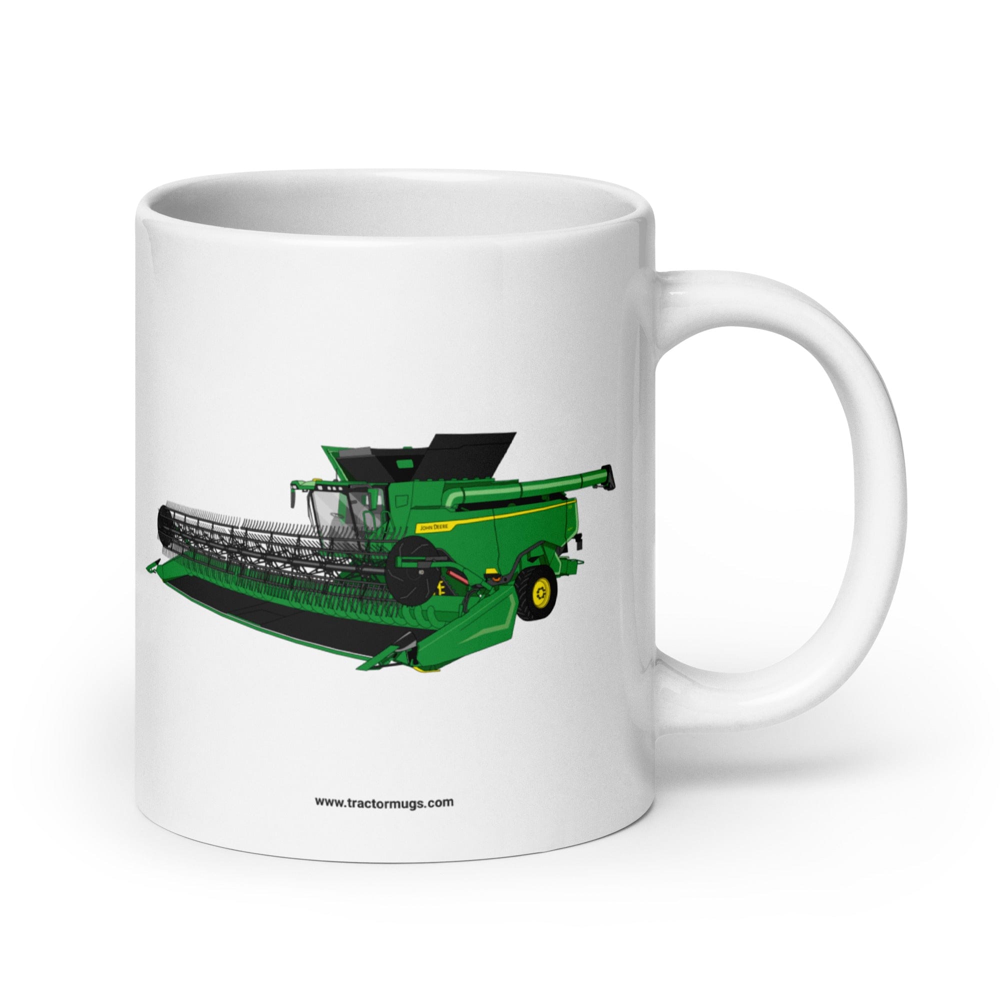 The Tractor Mugs Store 20 oz John Deere X9 1100 Combine | White glossy mug Quality Farmers Merch