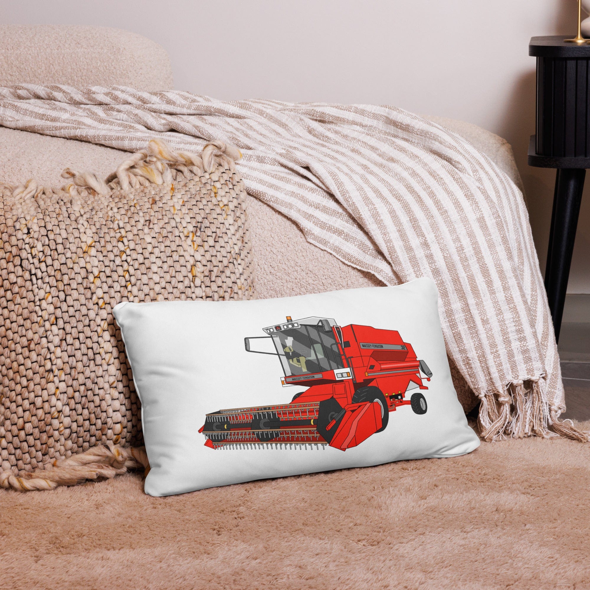 The Tractor Mugs Store 20″×12″ 1994 Massey Ferguson 32 Combine Harvester | Pillow Case Quality Farmers Merch