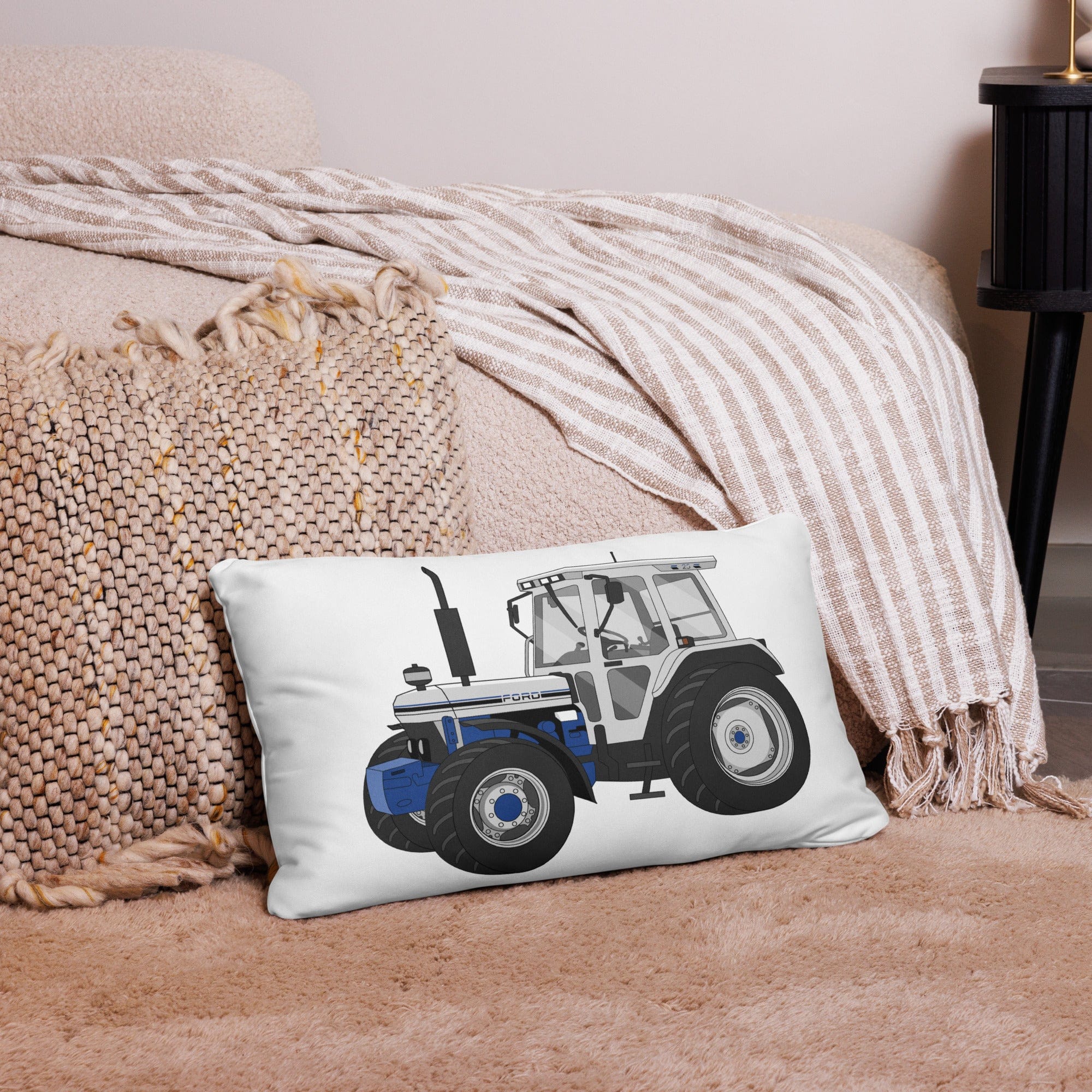 The Tractor Mugs Store 20″×12″ Ford 7810 Jubilee Edition SilverTractor | Pillow Case Quality Farmers Merch