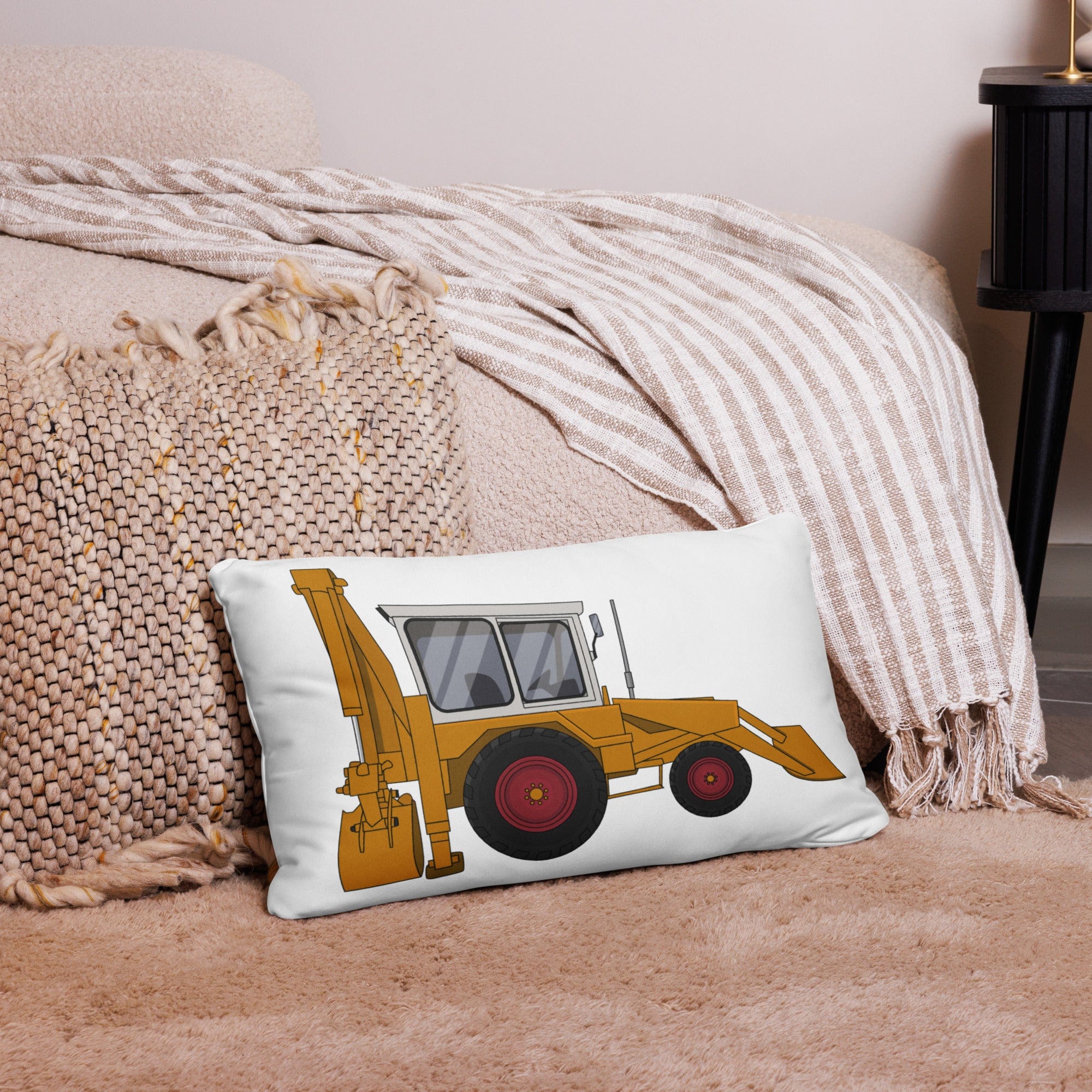 The Tractor Mugs Store 20″×12″ JCB 3C (1975) | Pillow Case Quality Farmers Merch