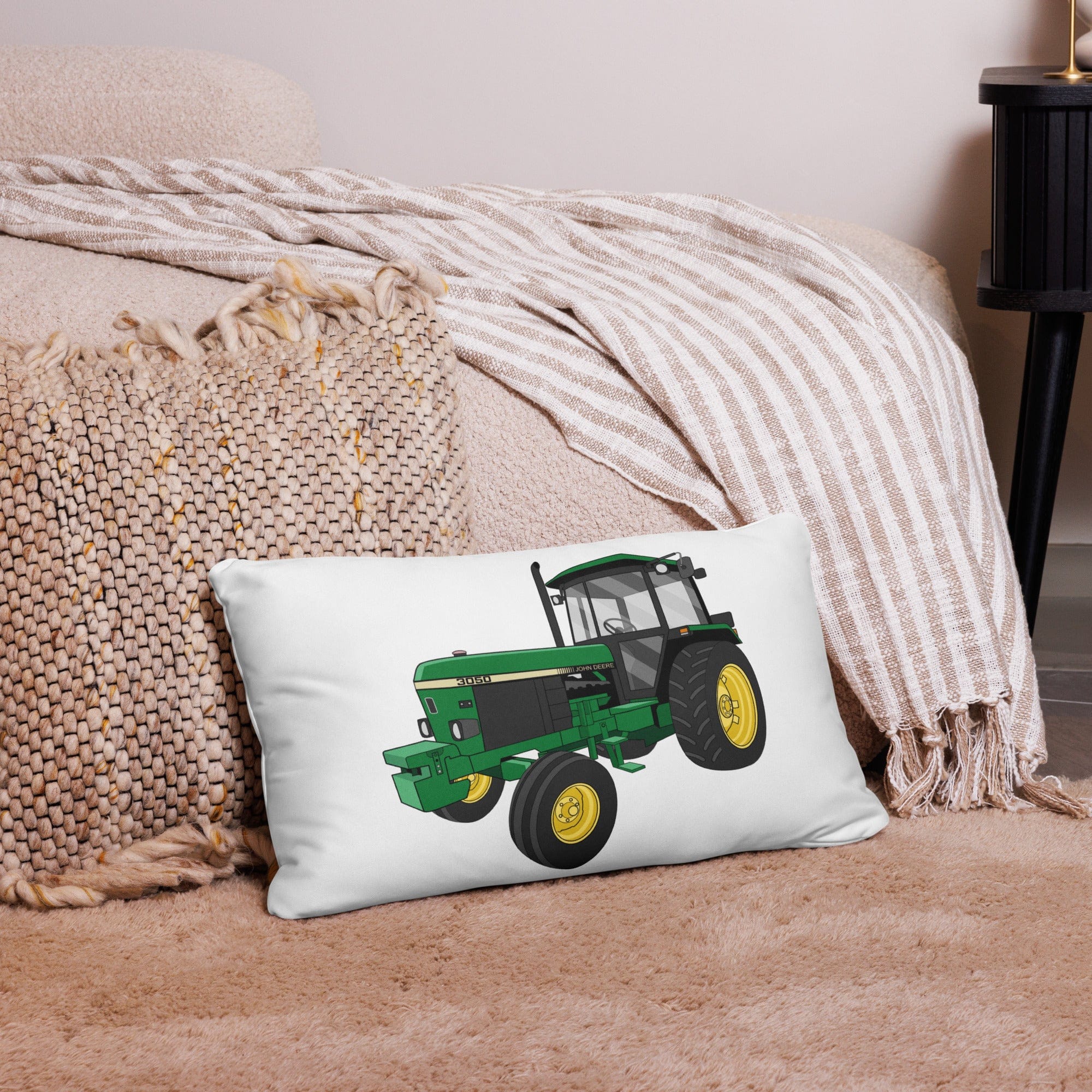 The Tractor Mugs Store 20″×12″ John Deere 3050 2WD | Pillow Case Quality Farmers Merch