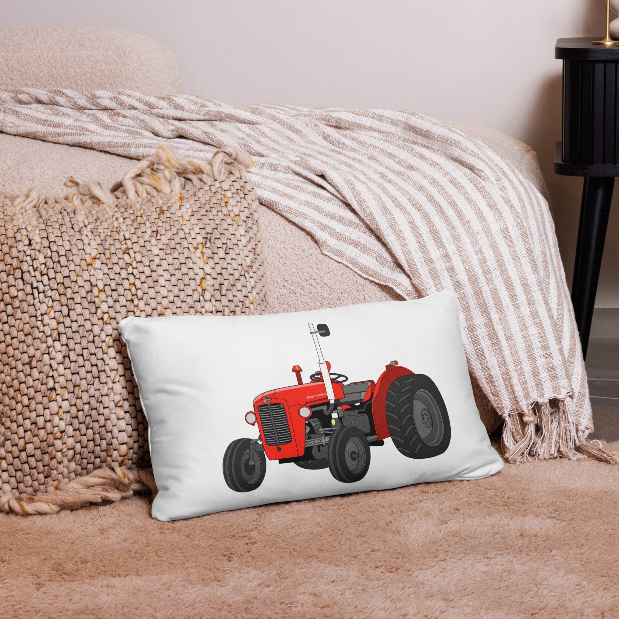 The Tractor Mugs Store 20″×12″ Massey Ferguson 35X | Pillow Case Quality Farmers Merch