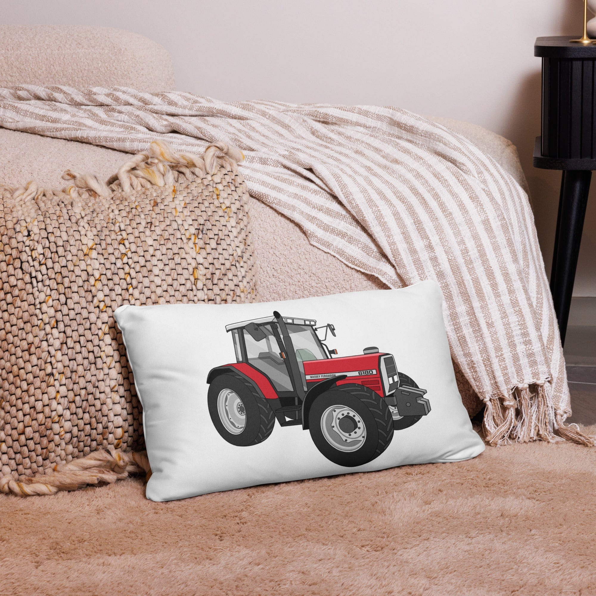 The Tractor Mugs Store 20″×12″ Massey Ferguson 6180 | Pillow Case Quality Farmers Merch