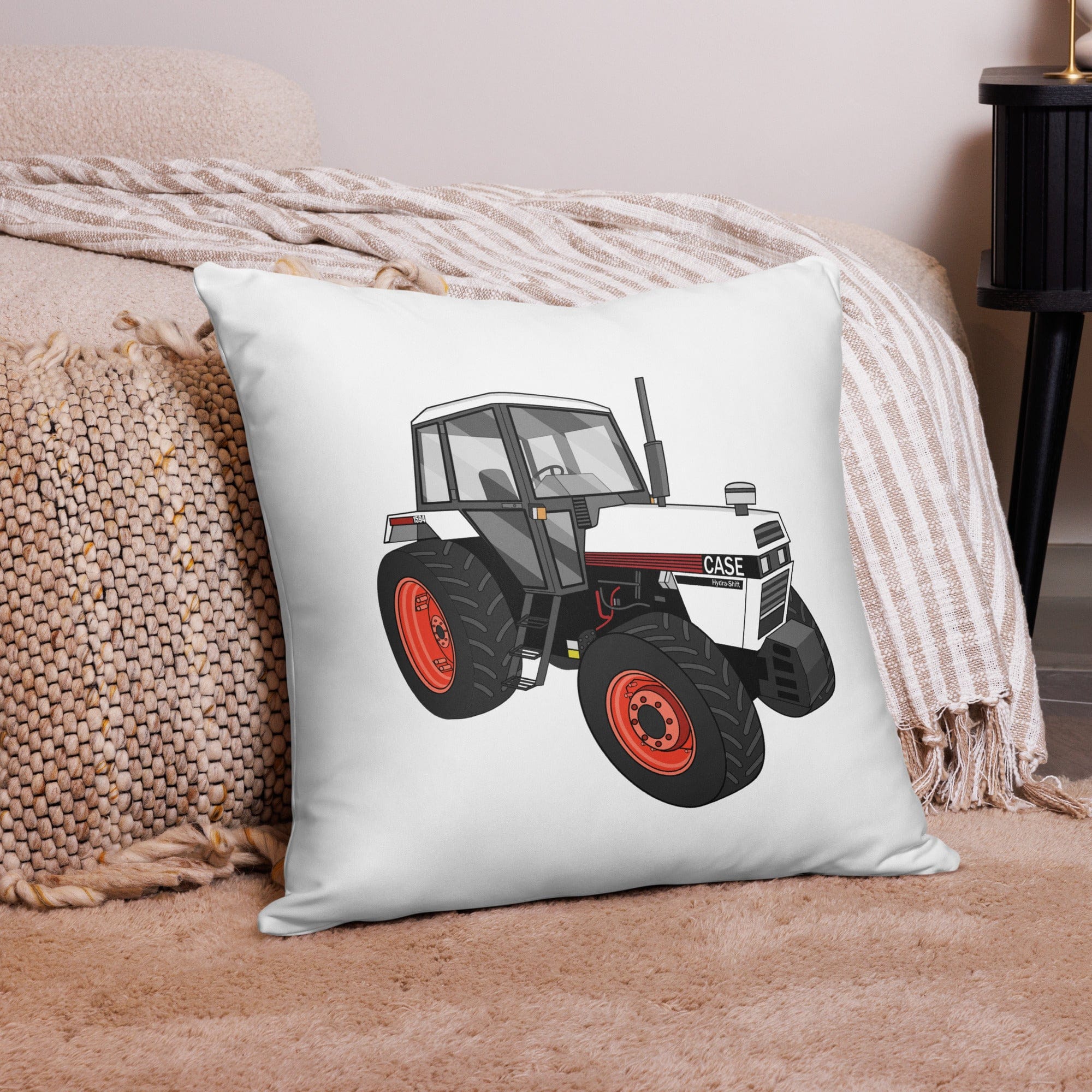 The Tractor Mugs Store 22″×22″ 1985 Case 1594 Hydra-Shift | Pillow Case Quality Farmers Merch