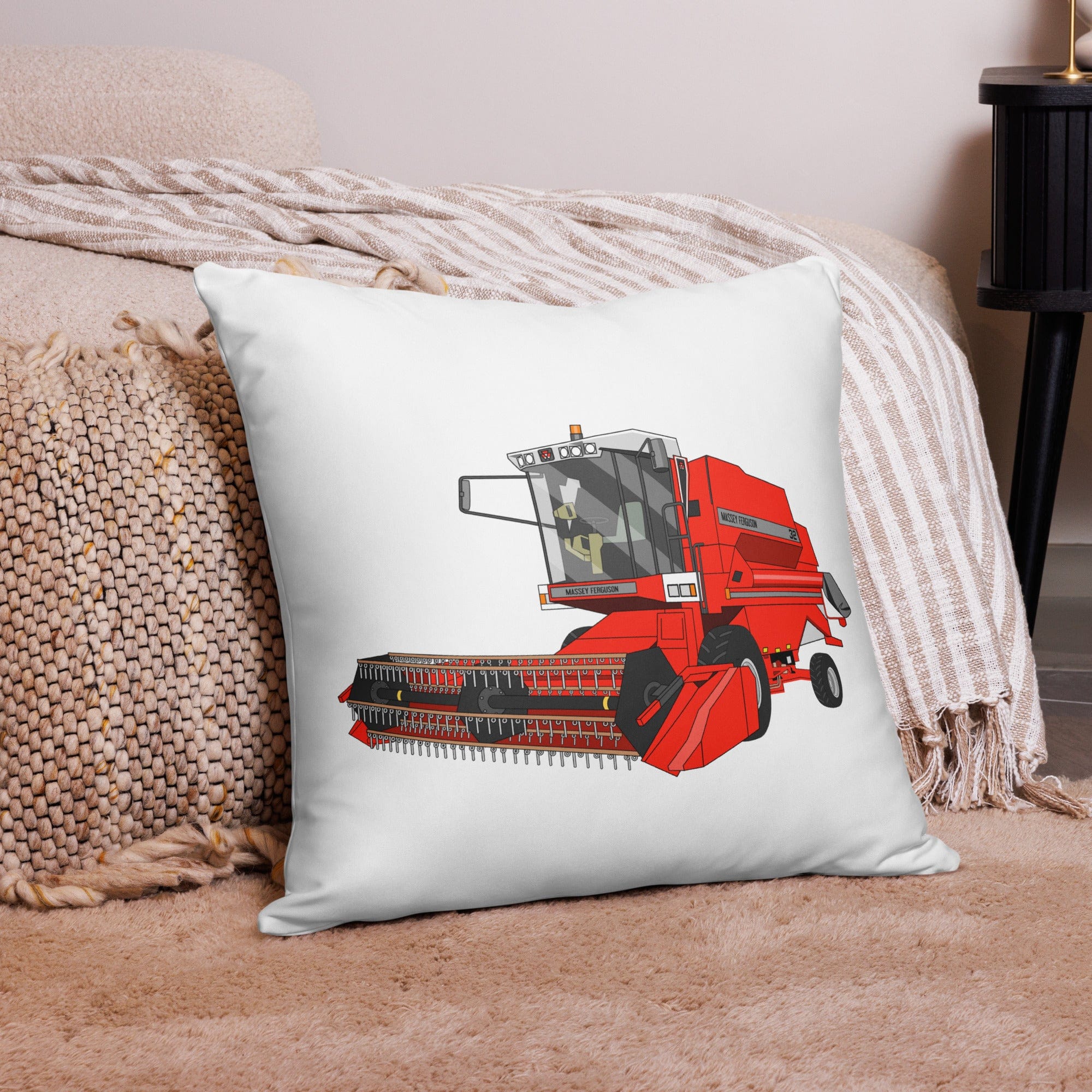 The Tractor Mugs Store 22″×22″ 1994 Massey Ferguson 32 Combine Harvester | Pillow Case Quality Farmers Merch