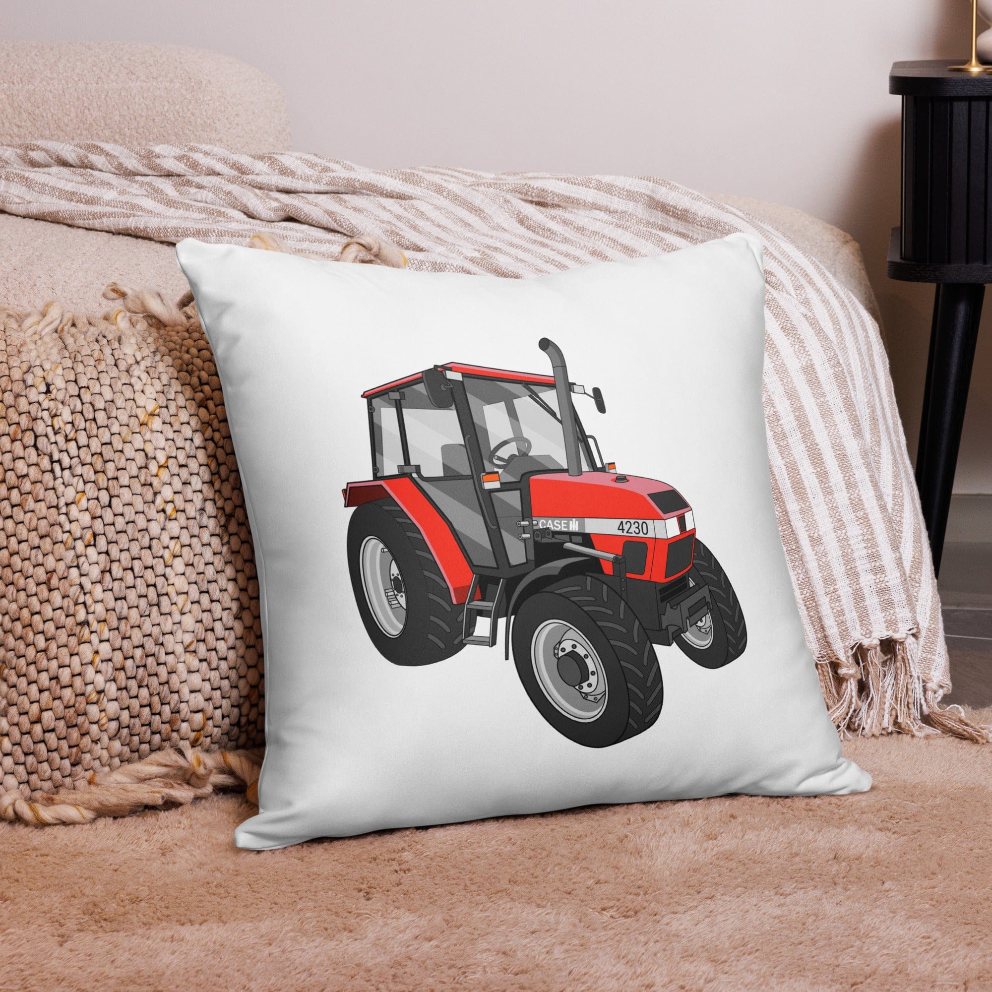 The Tractor Mugs Store 22″×22″ Case 4230 | Pillow Case Quality Farmers Merch