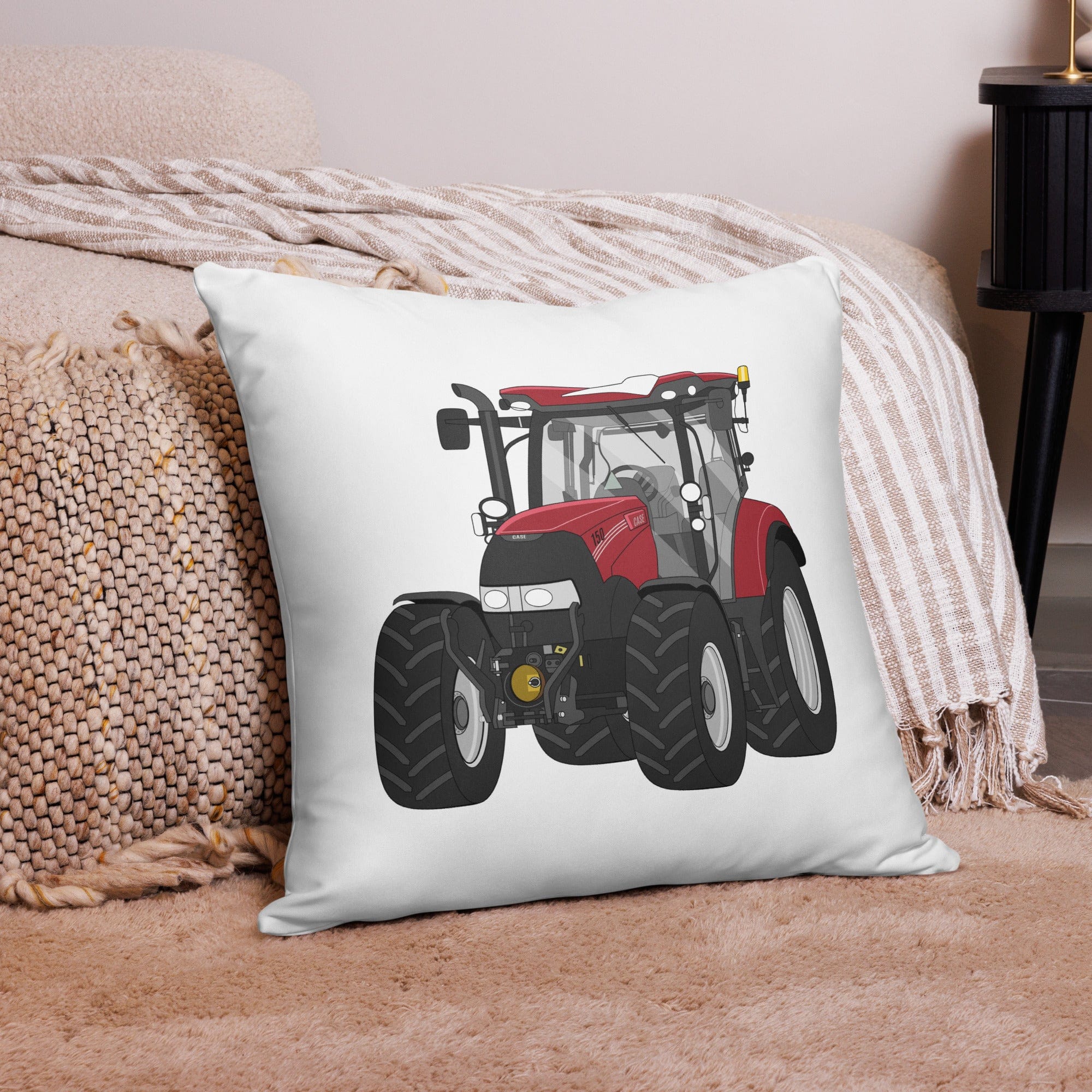 The Tractor Mugs Store 22″×22″ Case IH Maxxum 150 Activedrive 8 | Pillow Case Quality Farmers Merch