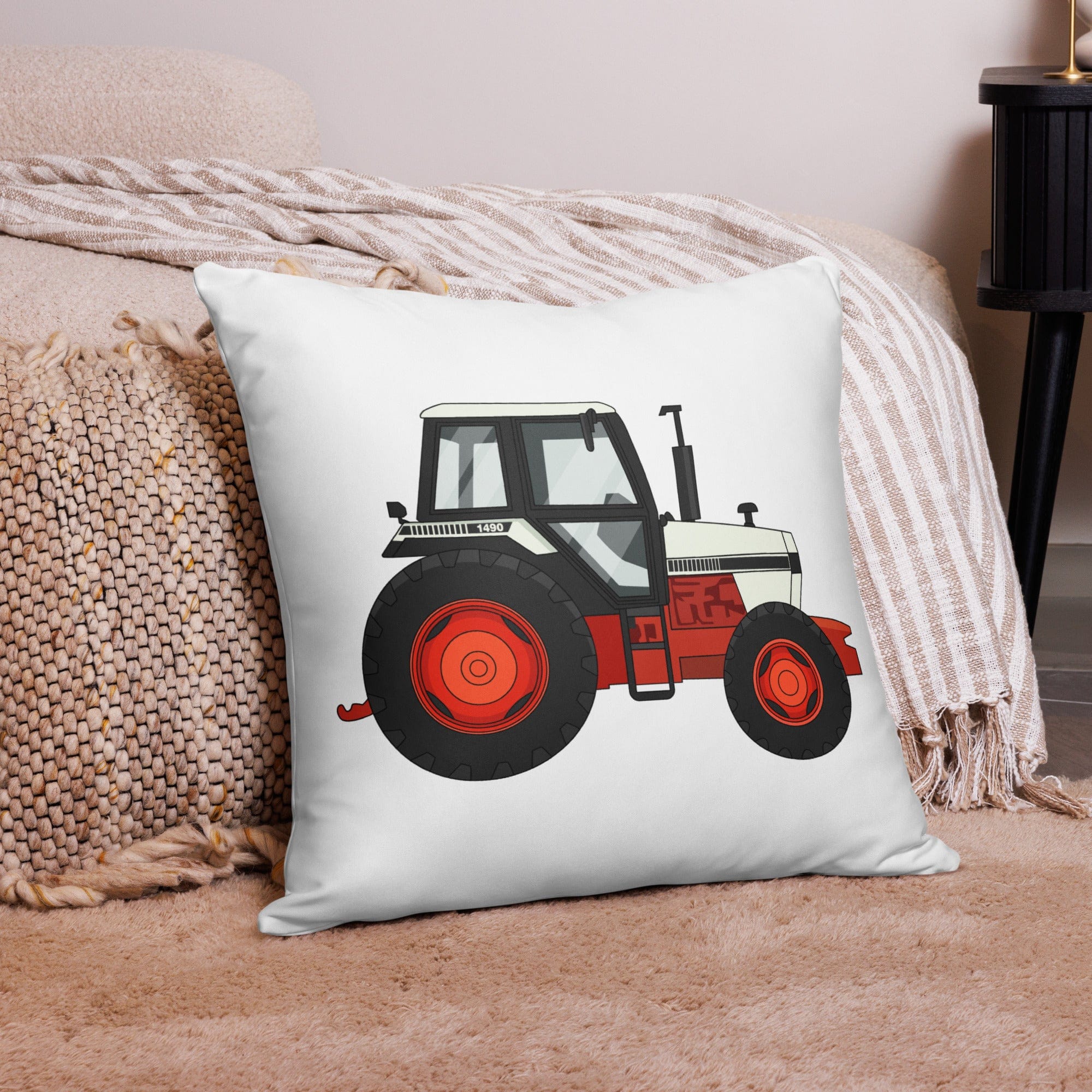 The Tractor Mugs Store 22″×22″ David Brown 1490 4WD | Pillow Case Quality Farmers Merch