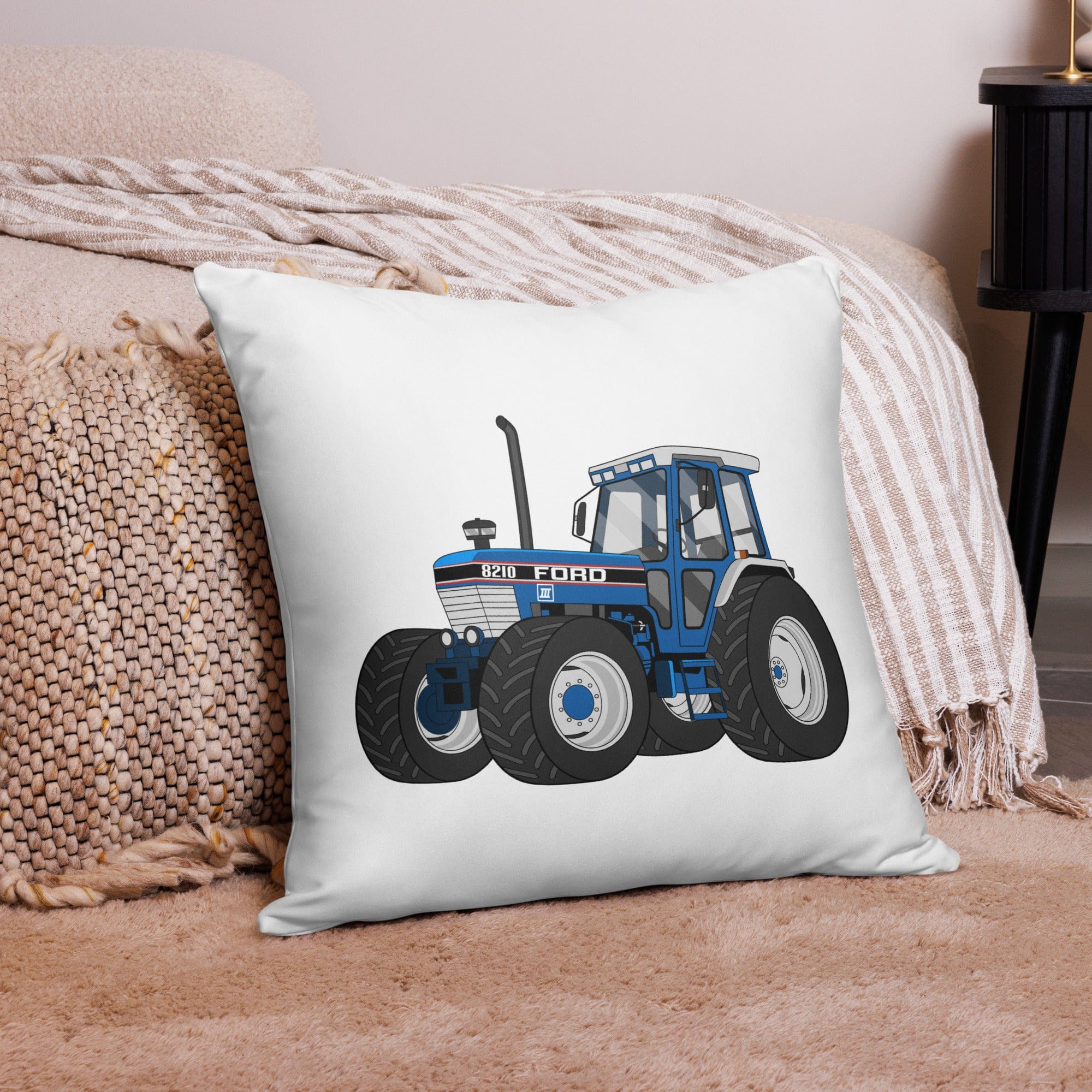 The Tractor Mugs Store 22″×22″ Ford 8210 4WD | Pillow Case Quality Farmers Merch