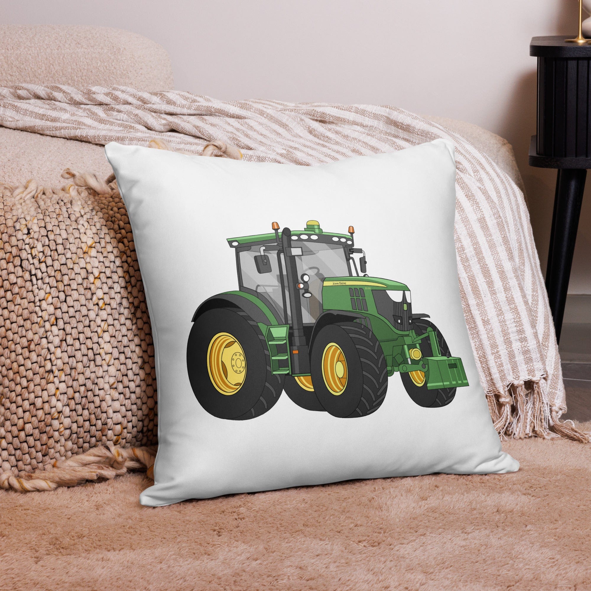 The Tractor Mugs Store 22″×22″ John Deere 6125 R | Pillow Case Quality Farmers Merch