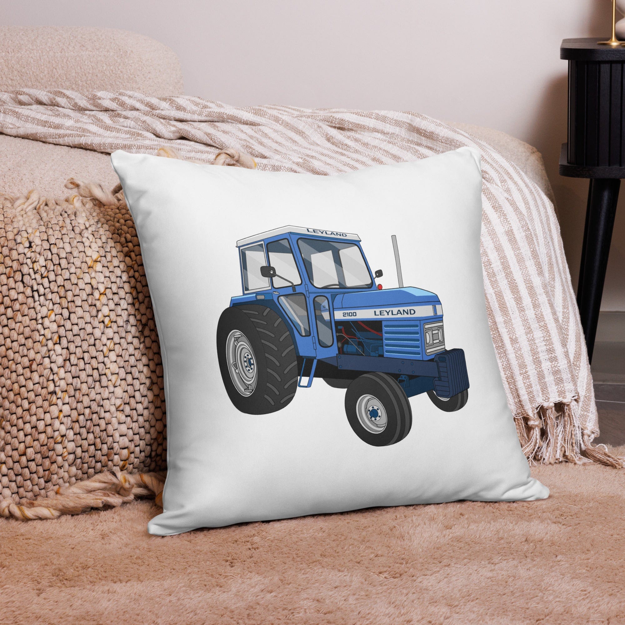 The Tractor Mugs Store 22″×22″ Leyland 2100 | Pillow Case Quality Farmers Merch
