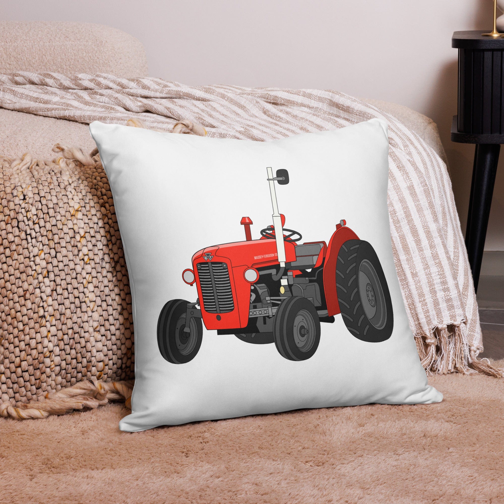 The Tractor Mugs Store 22″×22″ Massey Ferguson 35X | Pillow Case Quality Farmers Merch