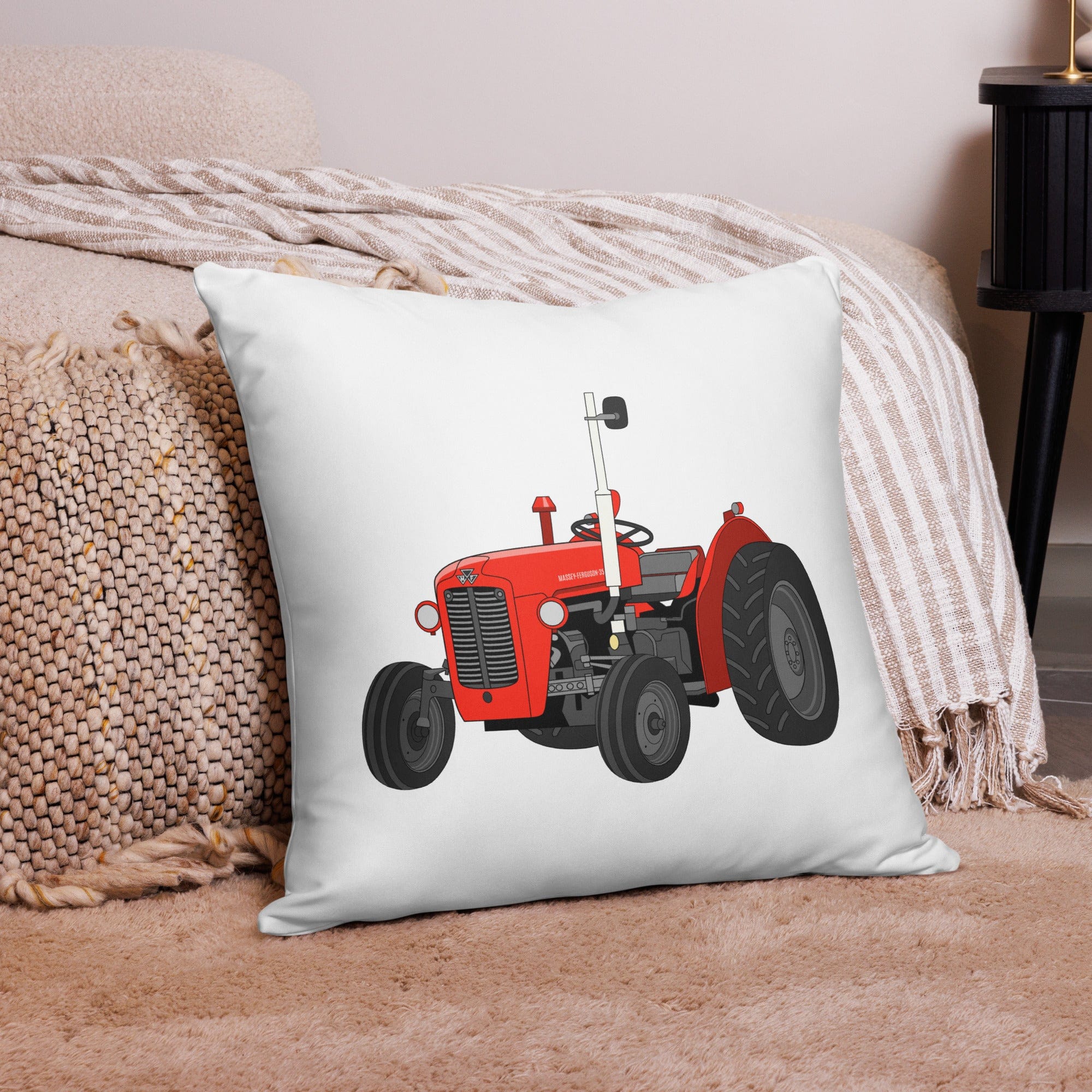 The Tractor Mugs Store 22″×22″ Massey Ferguson 35X | Pillow Case Quality Farmers Merch