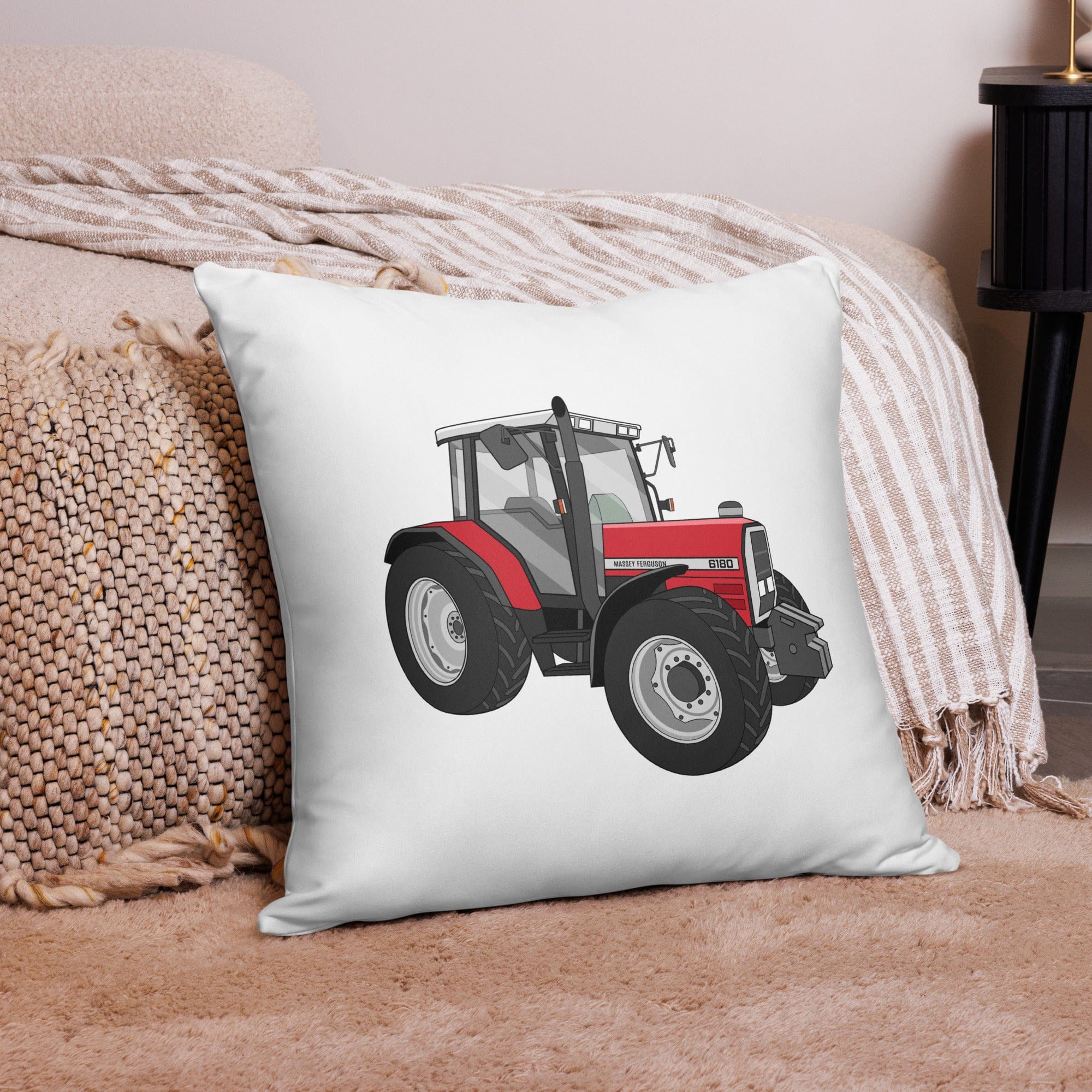 The Tractor Mugs Store 22″×22″ Massey Ferguson 6180 | Pillow Case Quality Farmers Merch