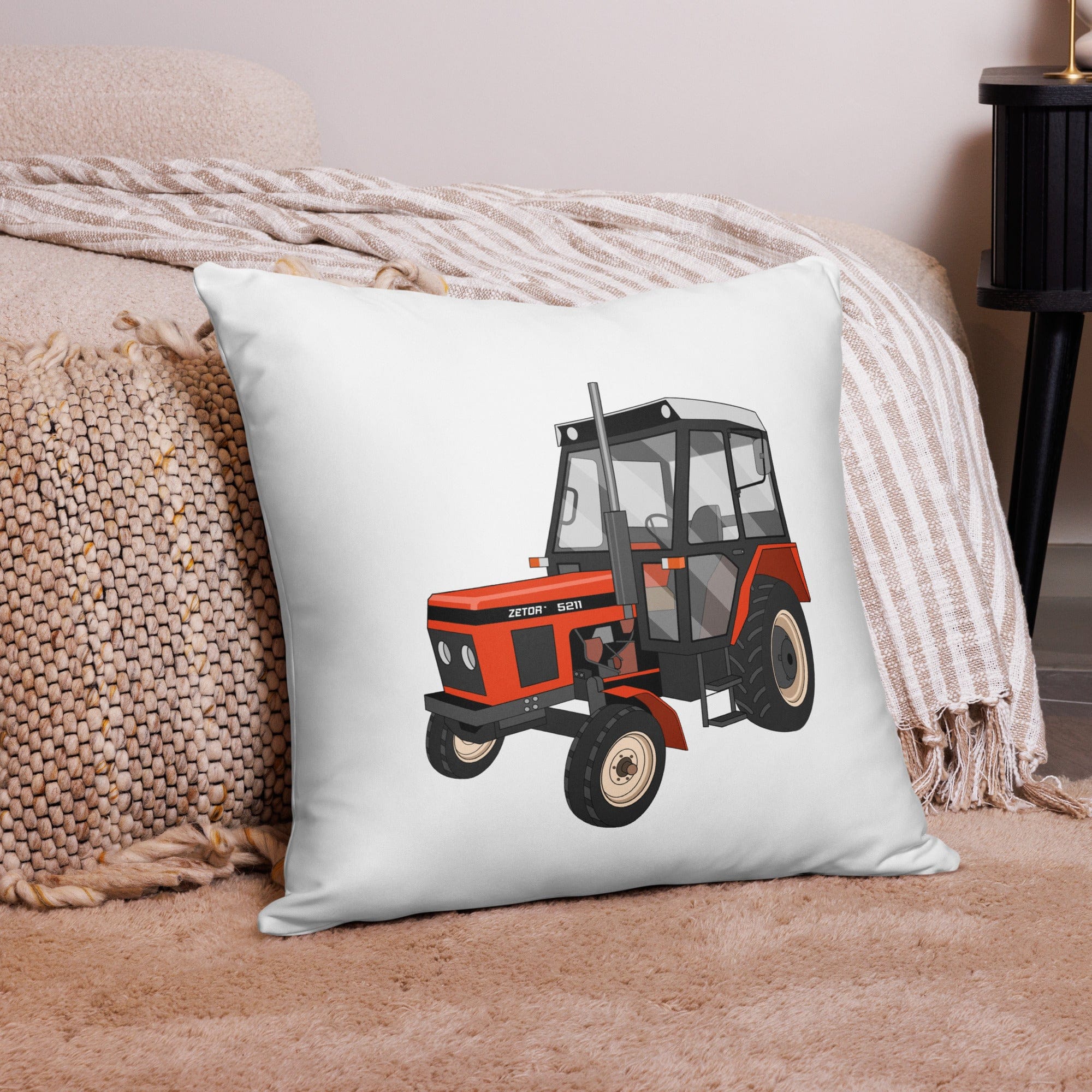 The Tractor Mugs Store 22″×22″ Zetor 5211 | Pillow Case Quality Farmers Merch