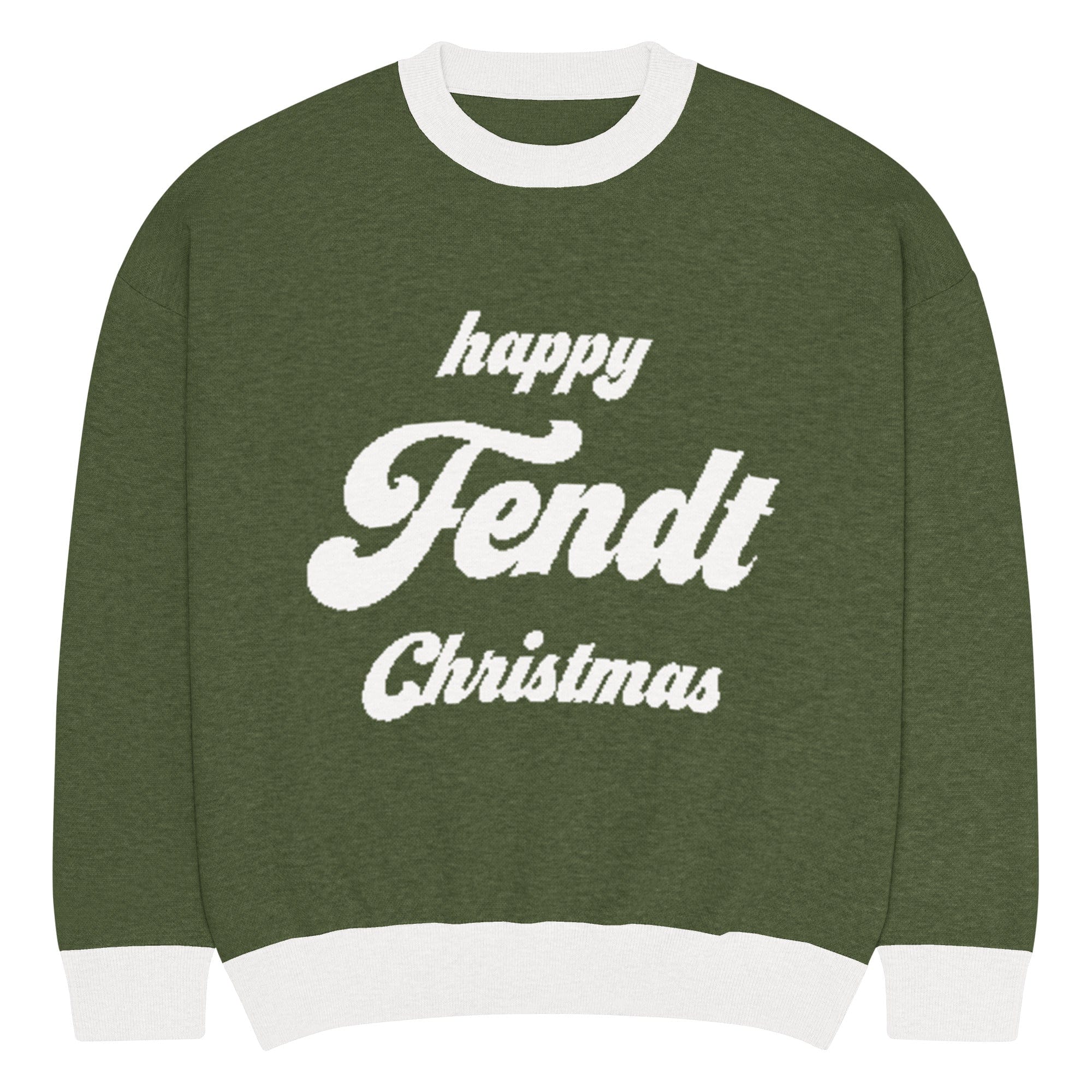 The Tractor Mugs Store 2XS Happy Fendt Christmas Jumper | Relaxed fit knitted crew neck sweater Quality Farmers Merch