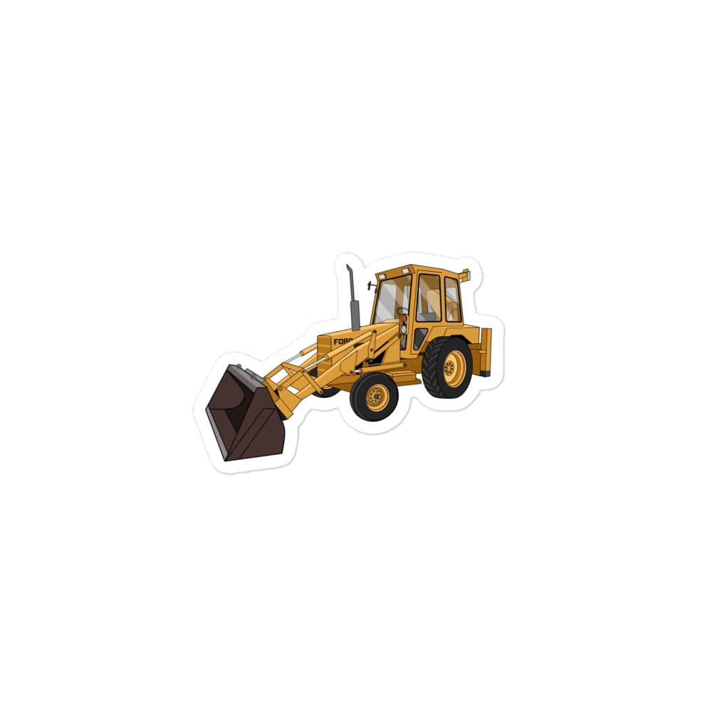 The Tractor Mugs Store 3″×3″ Ford 550 Backhoe | Bubble-free stickers Quality Farmers Merch