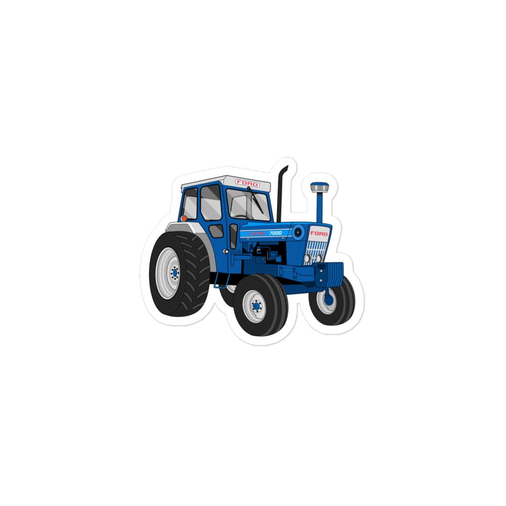 The Tractor Mugs Store 3″×3″ Ford 7000 | Bubble-free stickers Quality Farmers Merch