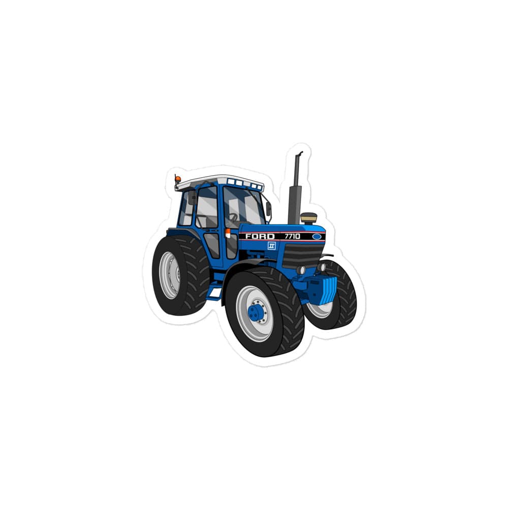 The Tractor Mugs Store 3″×3″ Ford 7710 | Bubble-free stickers Quality Farmers Merch